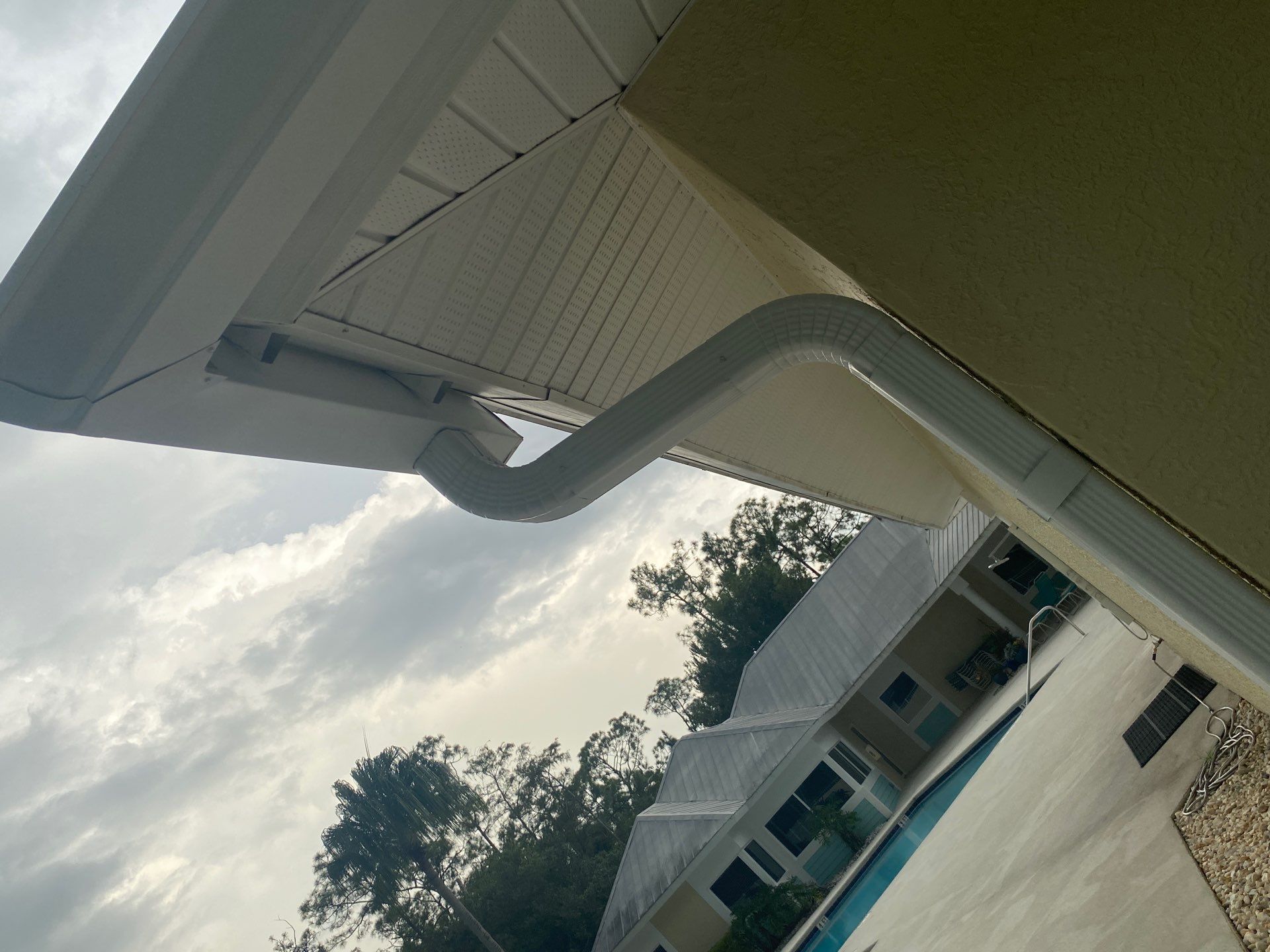 White K-Style Gutters in Fort Myers FL by Gutter Professors