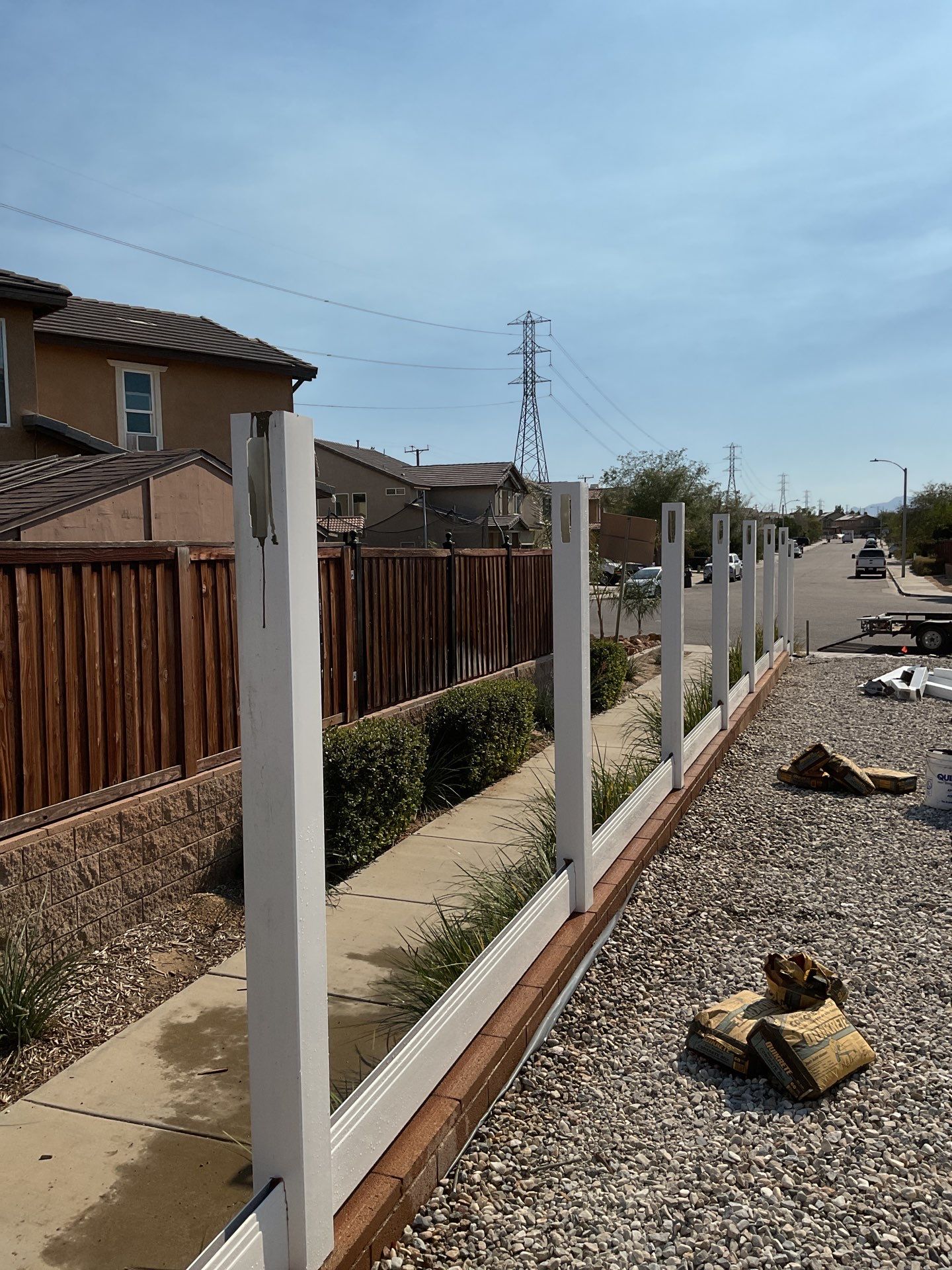 Fence Installation using Vinyl by Fence Guys Inc.