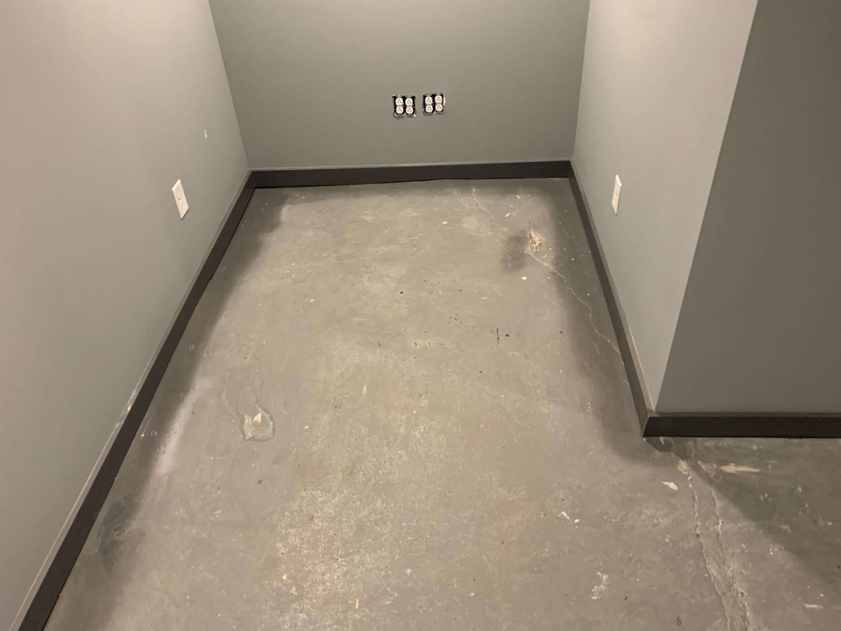 Basement using Slate Stone by Select Painting, Coatings & Garage Cabinets