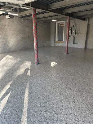 Garage Floor Coating using Coyote