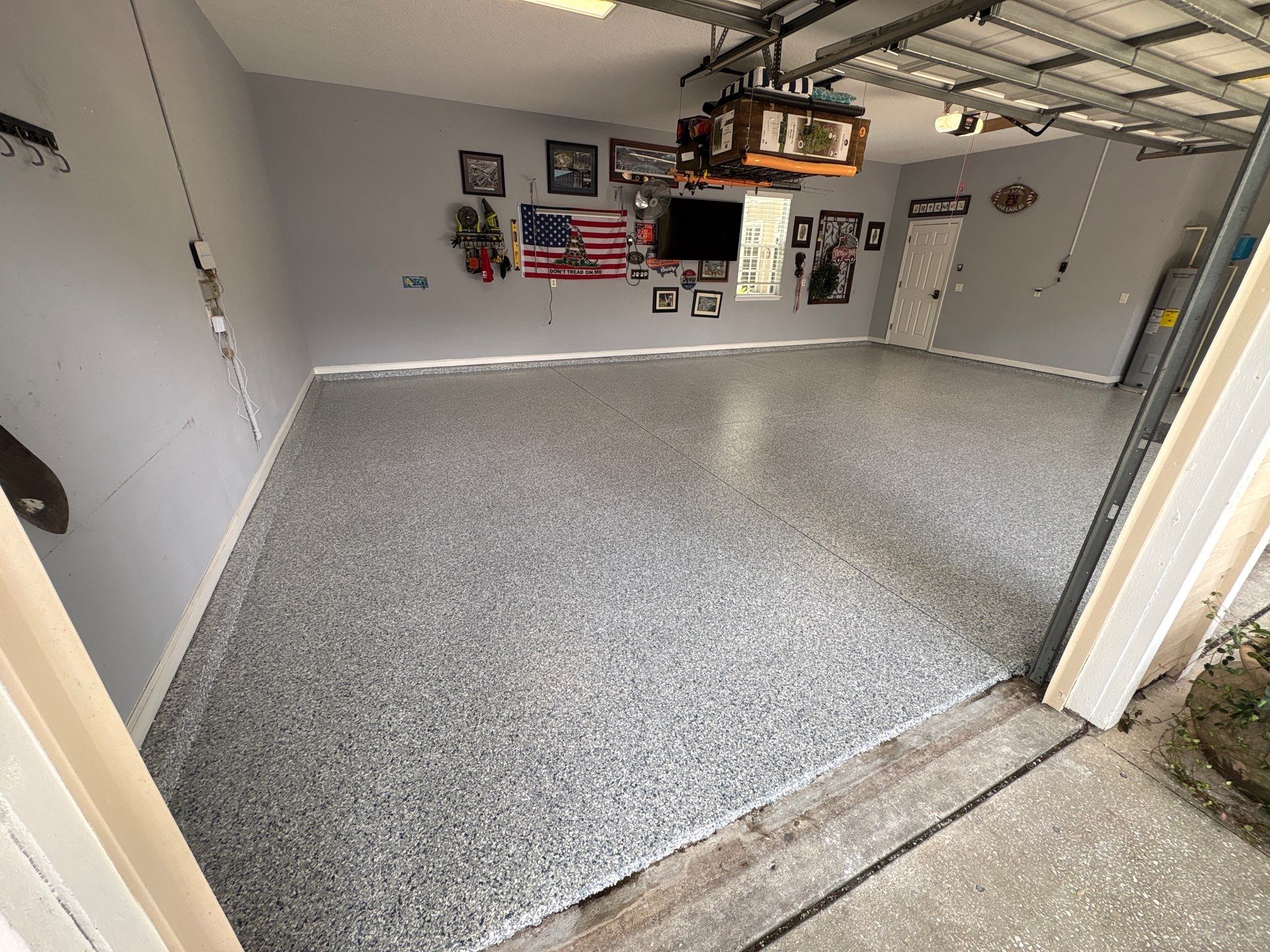 Custom Garage Floor Epoxy Coating in Fish Hawk, Florida by Performance Floors & Coating