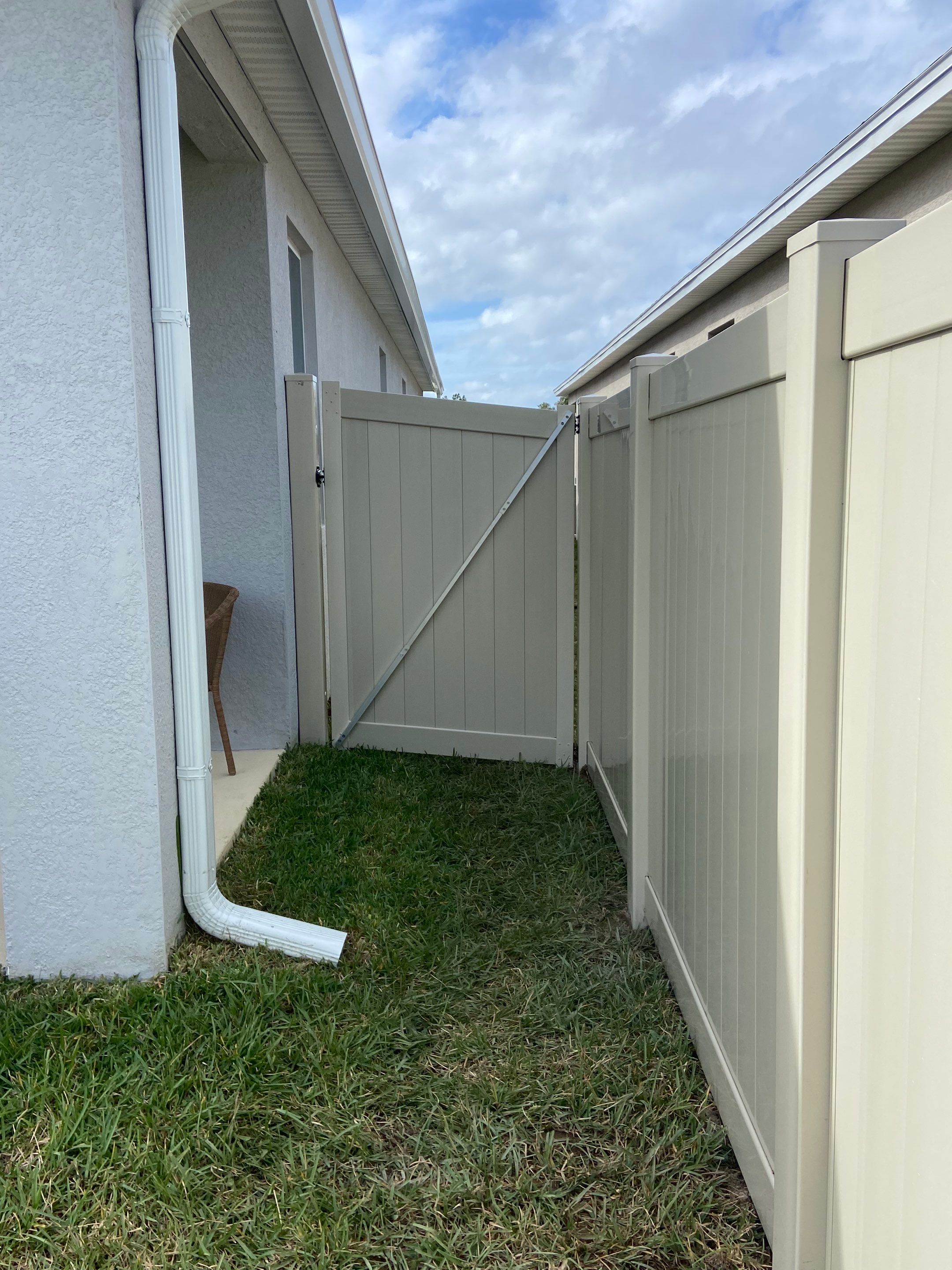 Bradenton, FL 6 ft. Tall Tan Vinyl Privacy Fence  by Asap fence and gates, LLC