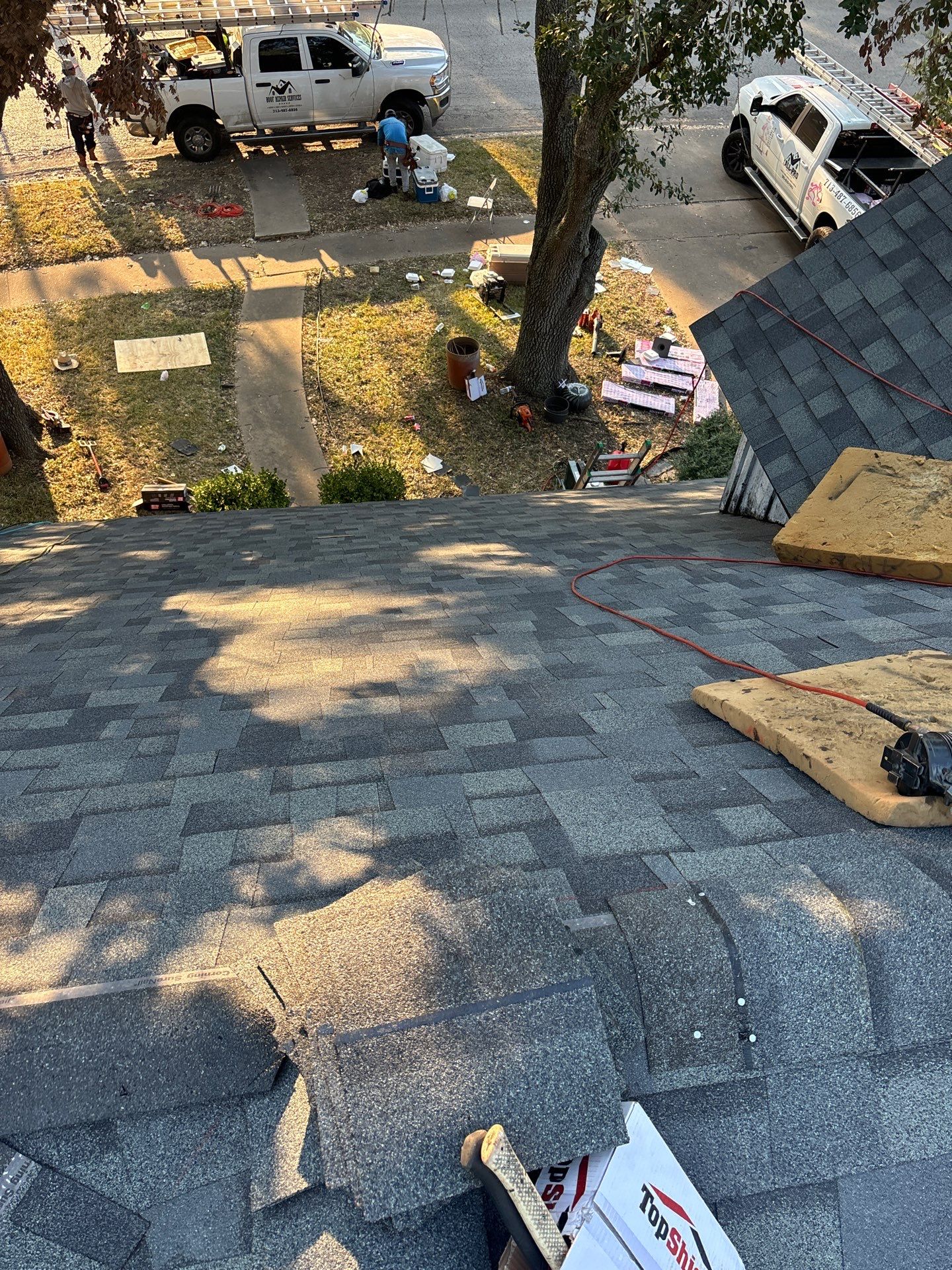 Residential Roofing Installation using Owen's Corning Duration (Lifetime) Shingles by Roof Repair Company