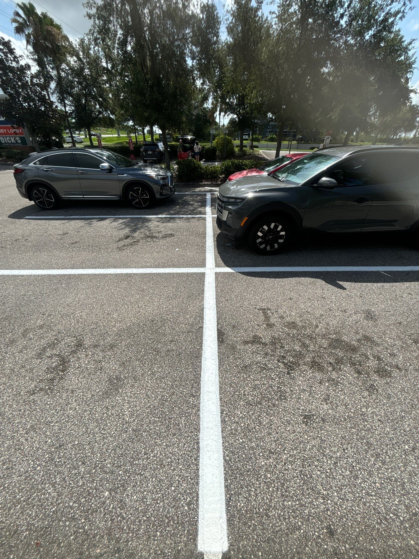 Line Striping at ABC Fine Wine & Spirits - Clermont by Everline Coatings & Services - Southwest FL