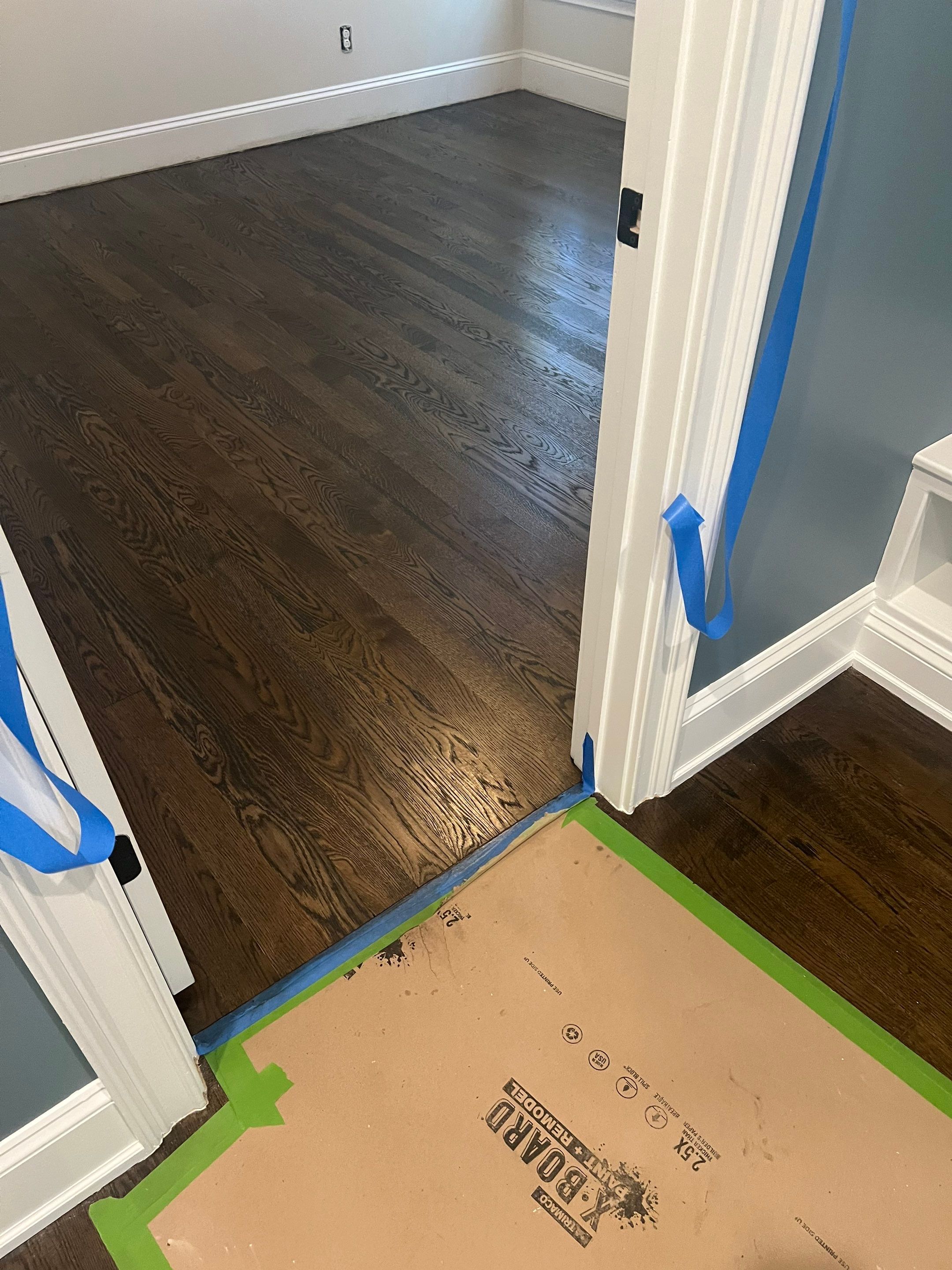 Adding hardwood floors to bedrooms by Accent Custom Floors