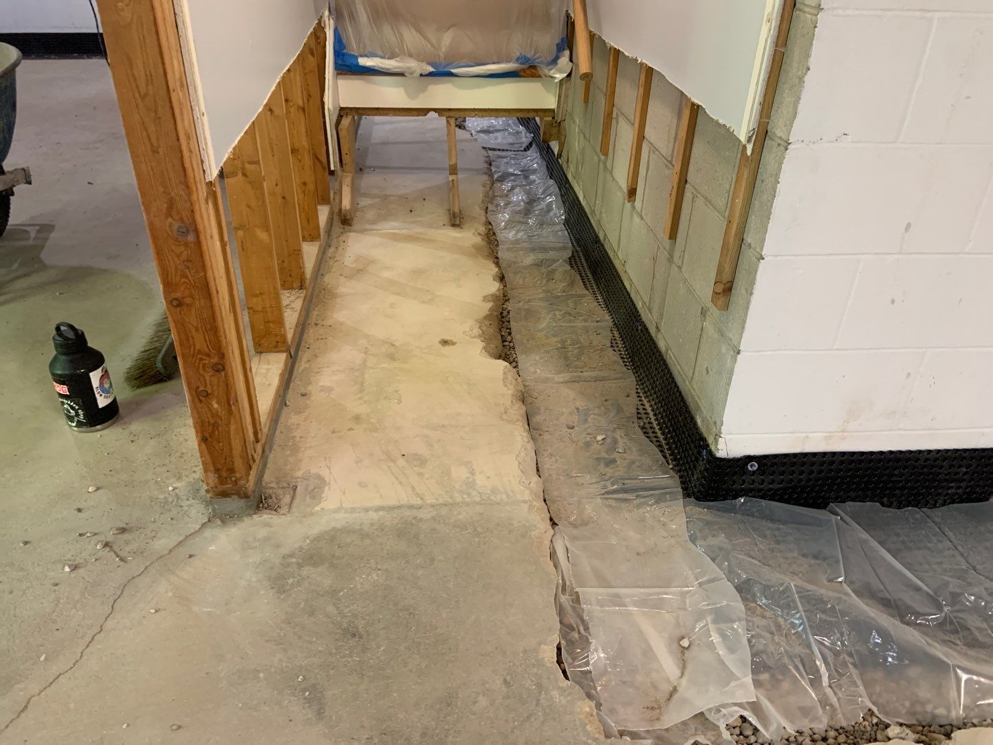 Correcting an Improper Installation for Alan in Chanhassen by Waterproofing Northeast