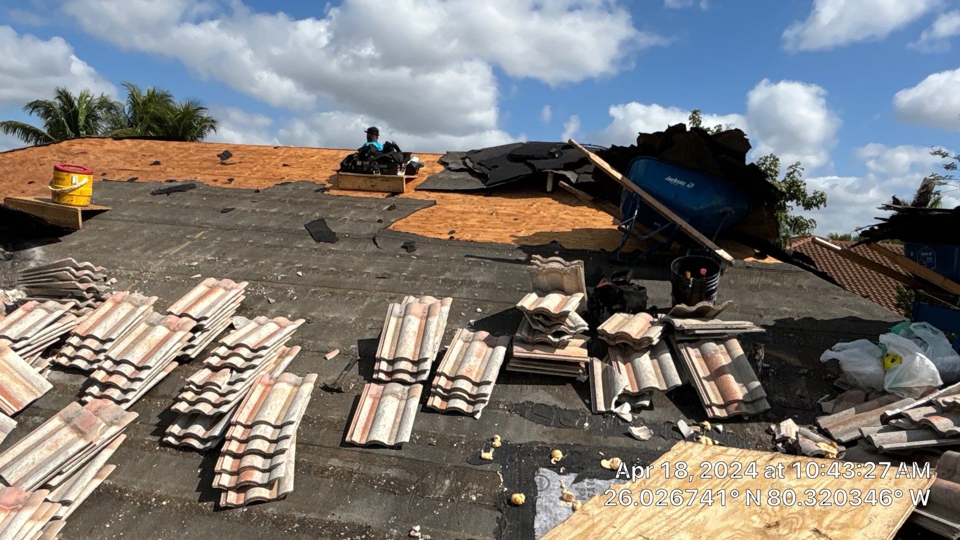 Roof Replacement from Tiles to Metal by Earl W. Johnston Roofing LLC
