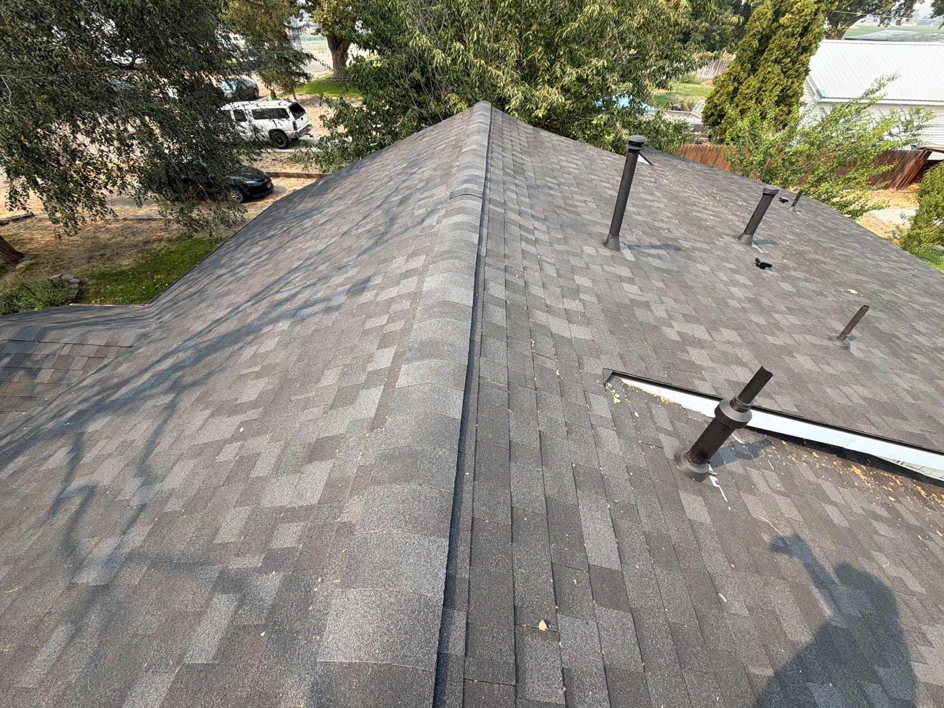 Parma Residential Roof Replacement with Gray Architectural Shingles by Olive Roofing