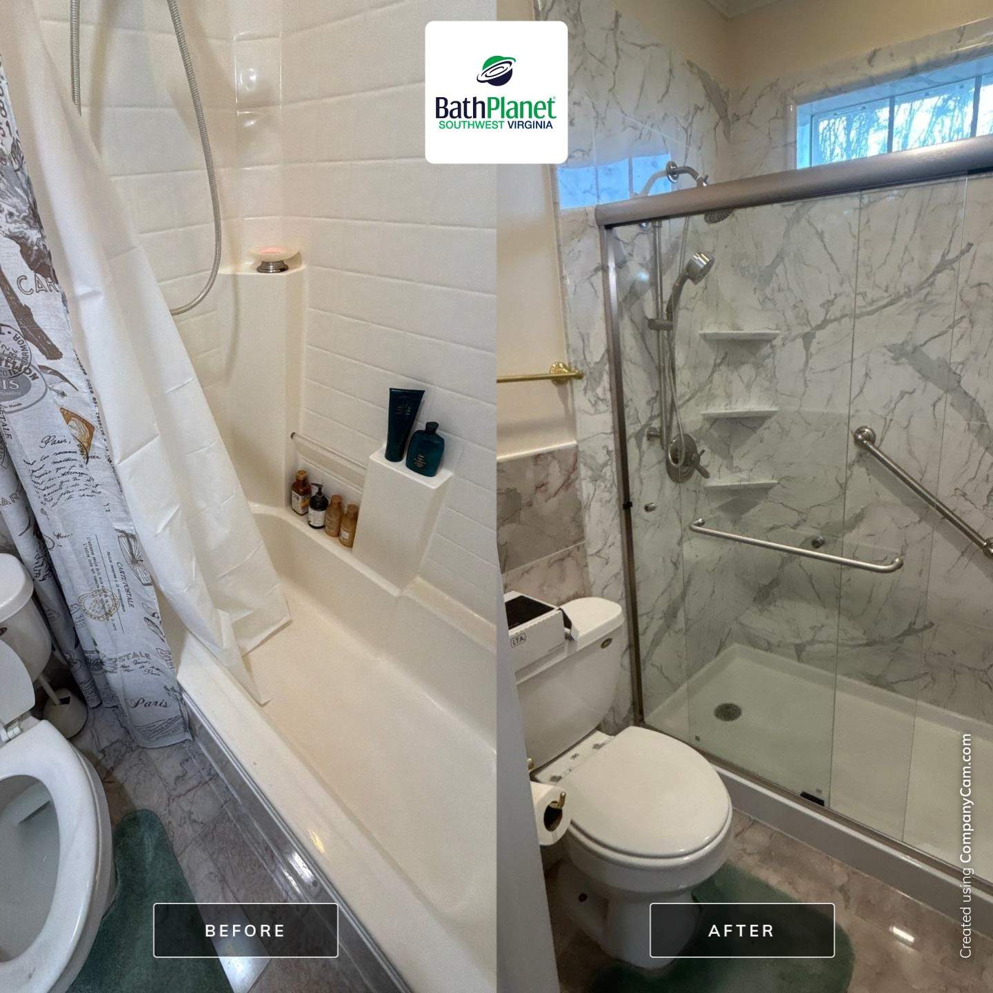 Tub to Shower by BathPlanet SW Virginia