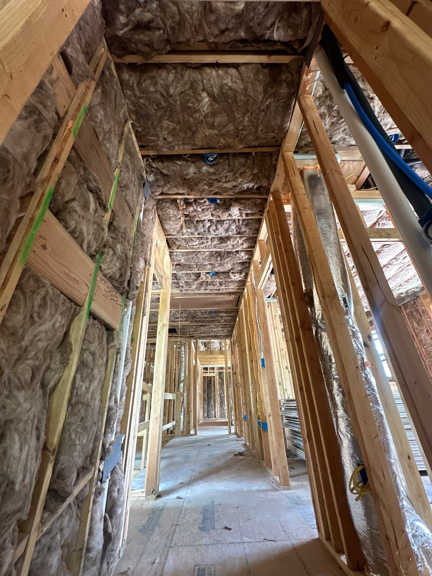 Full install on this new beautiful custom home in Dallas by Apex Insulation Solutions