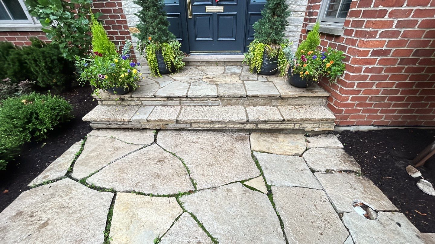 Exterior Stone and Concrete Surface Cleaning by Northern Power Washing LLC.
