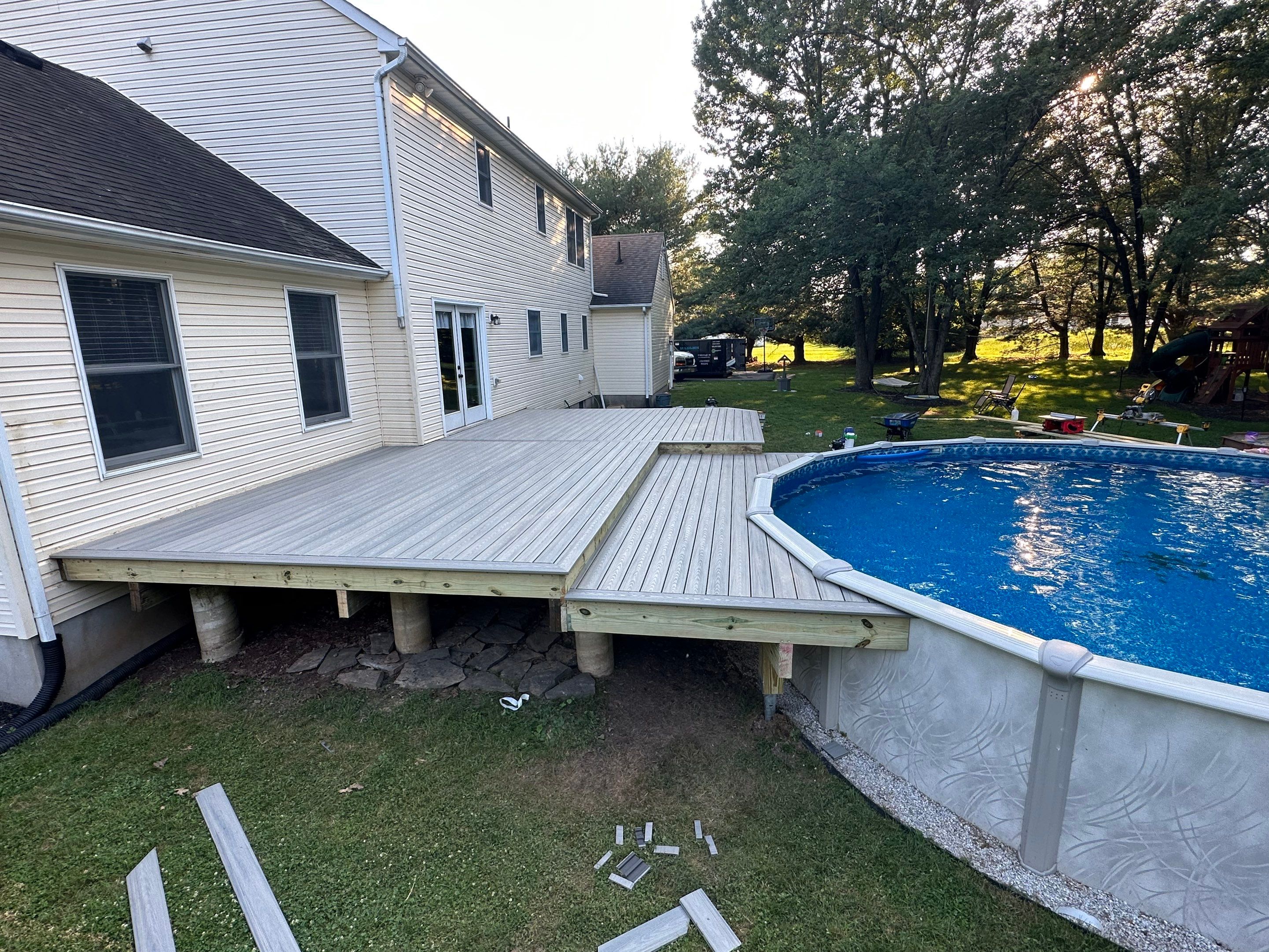 New Pool Deck IN Flemington by deck guardian