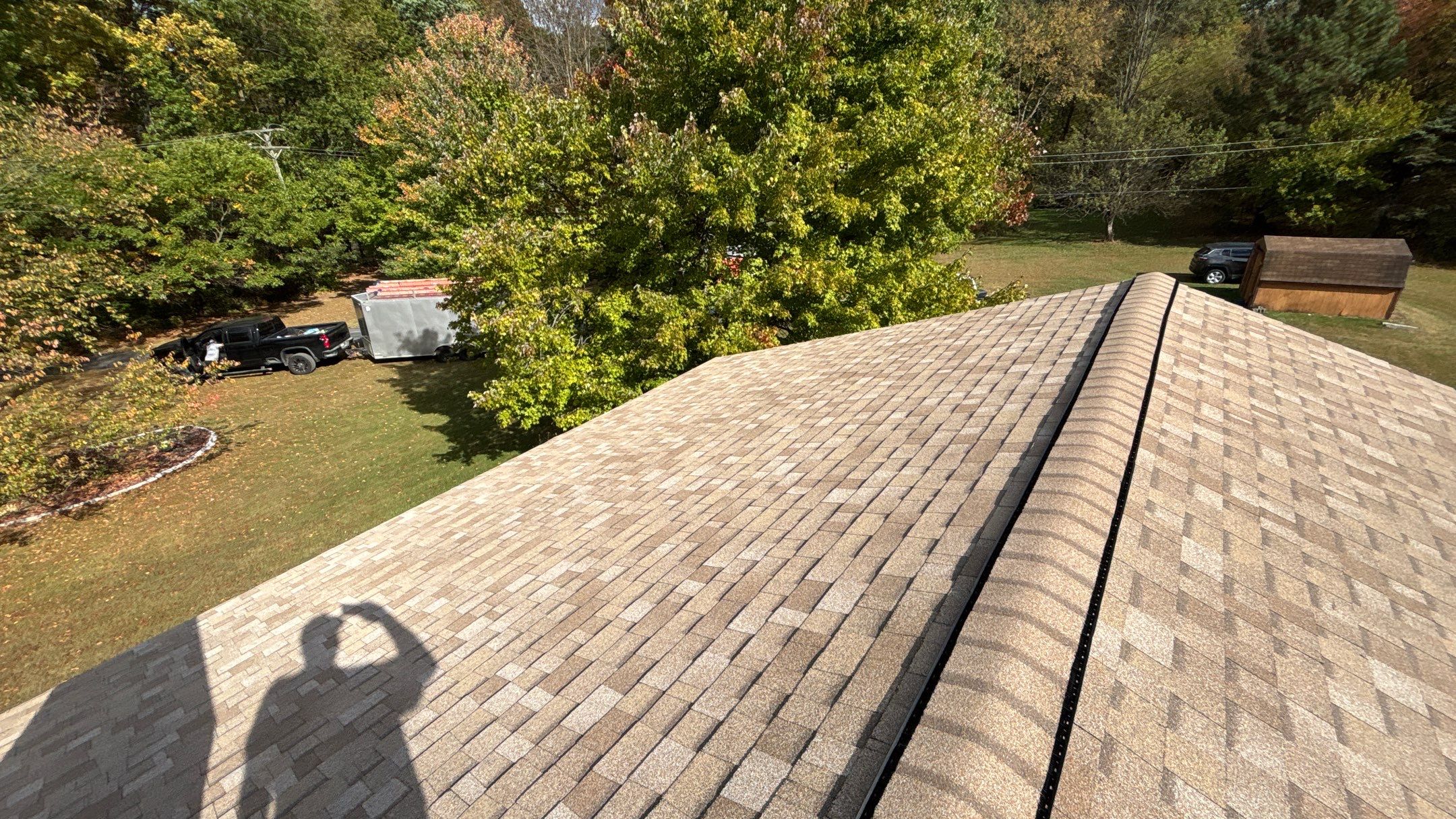 Roof Replacement using Owens Corning Sand Castle and Siding Replacement using Odyssey Plus D4" Wood Grain by 180 Contractors