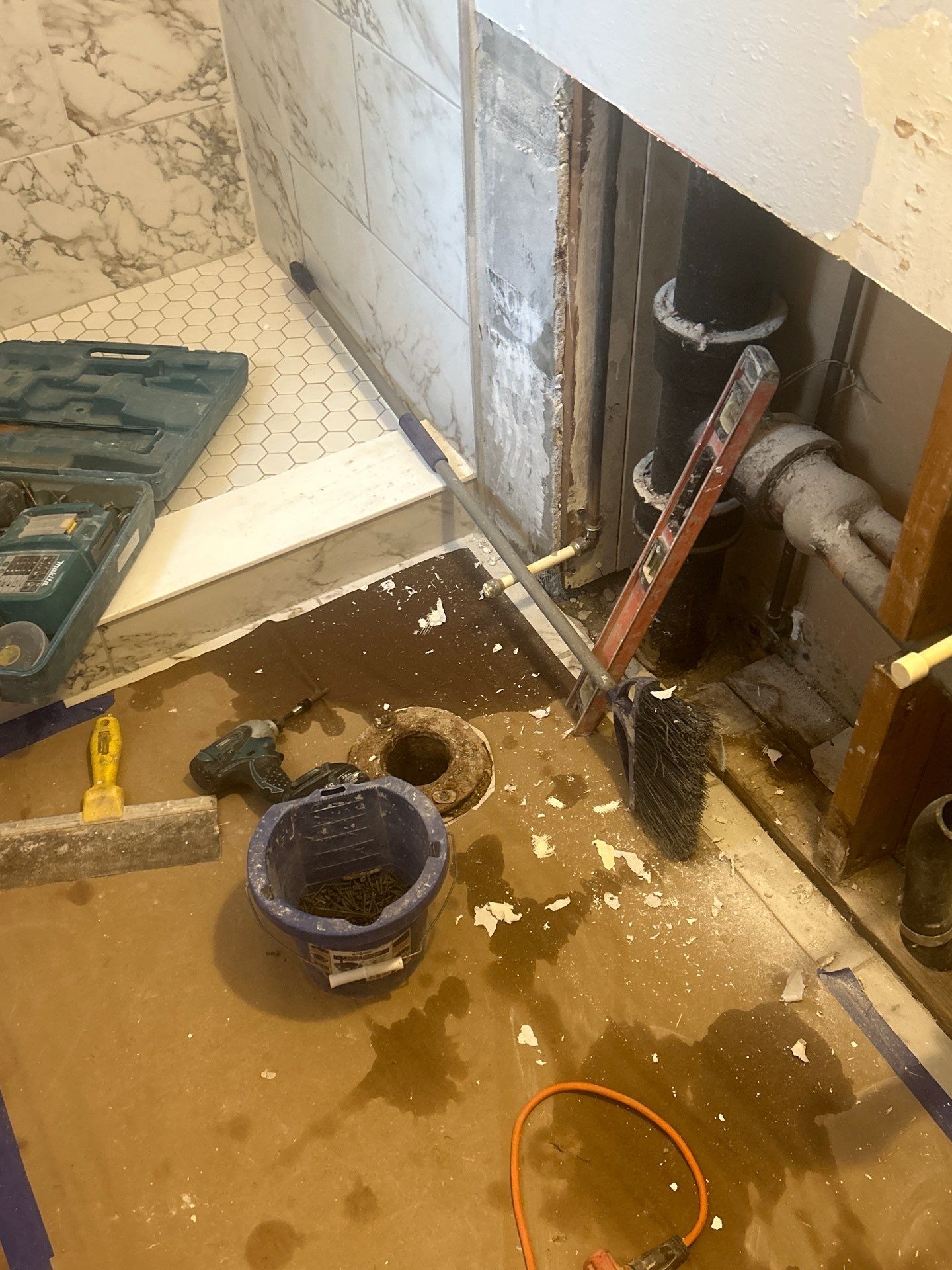 Dual Bathroom Makeover by urban green energy llc