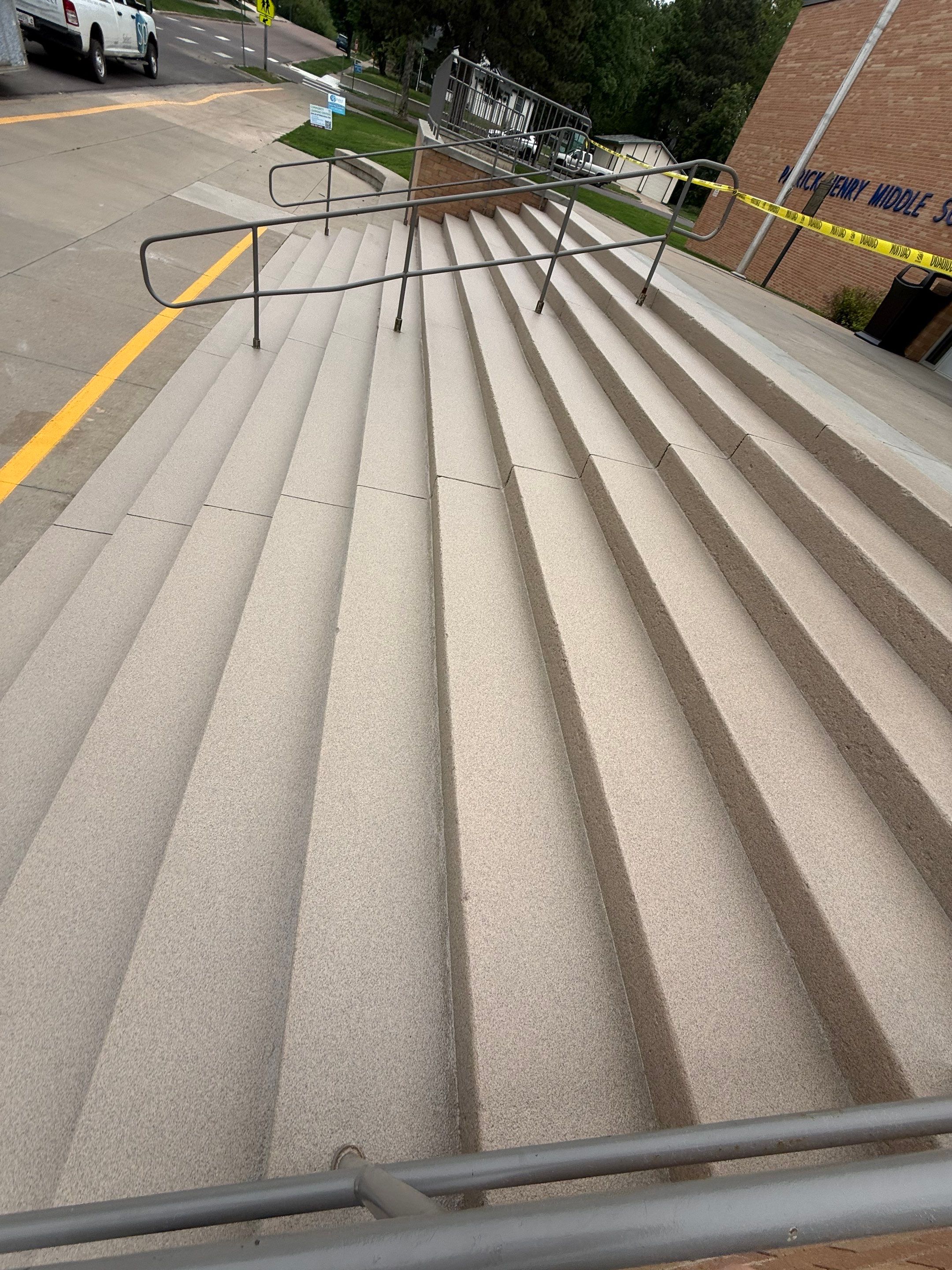 Concrete Stair Repair and Protective Coating in Sioux Falls by Select Painting, Coatings & Garage Cabinets