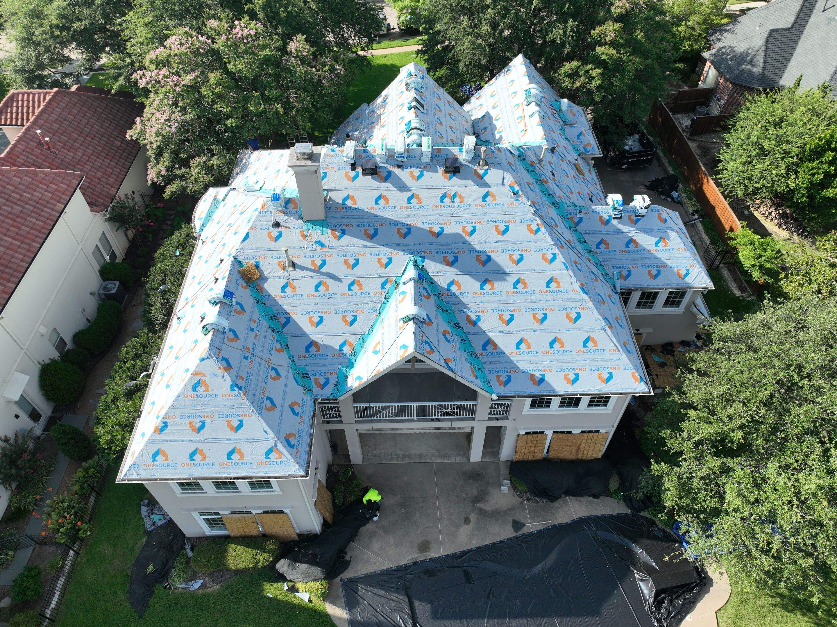 Residential Roofing Installation using Malarkey Vista Black Oak by OneSource Roofing and Restoration