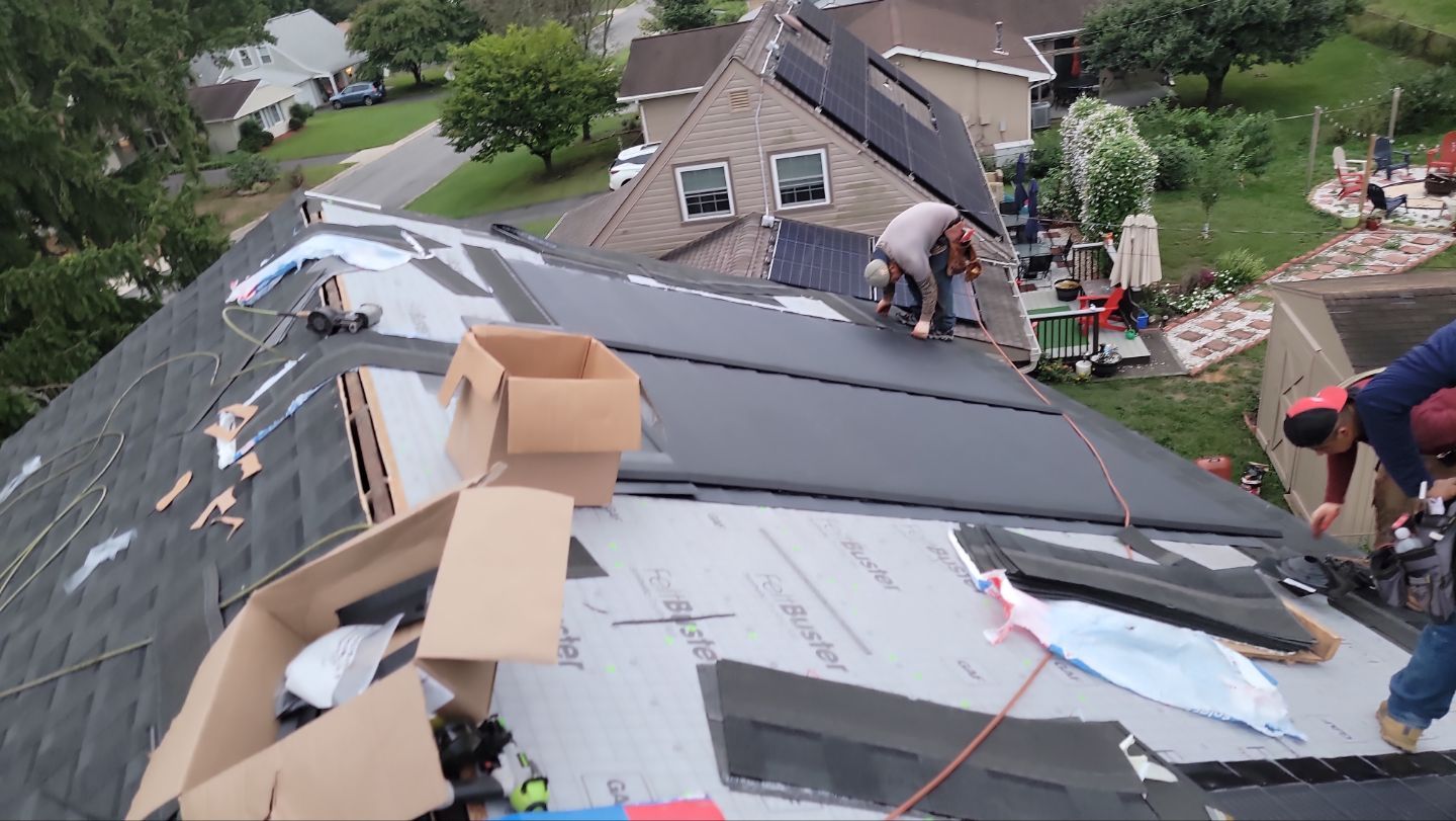 Roof and Solar Installation using GAF Timberline Solar HDZ by ExteriorPros