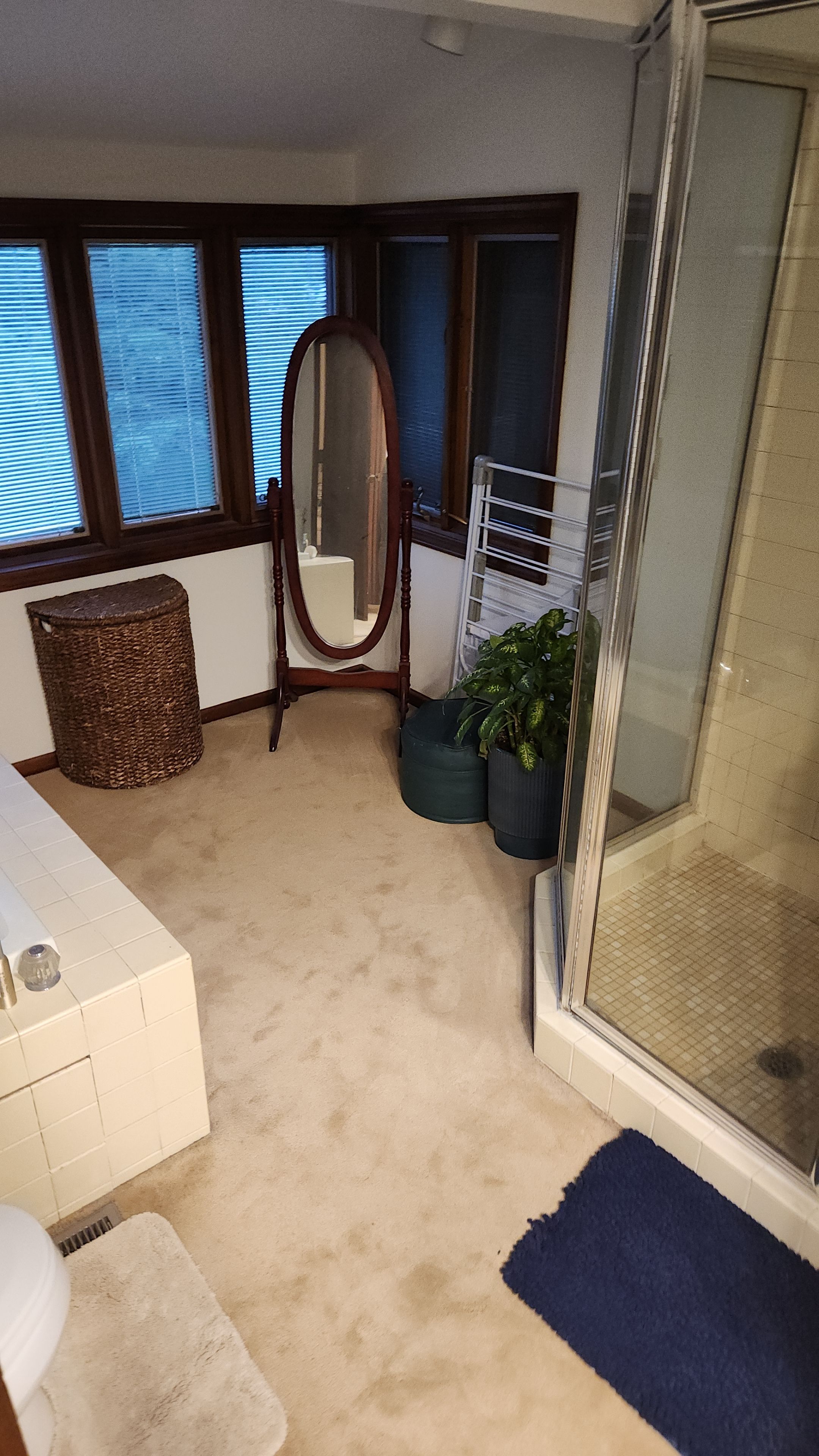 Full Bathroom Remodel, customer painting themselves by The Shower Company