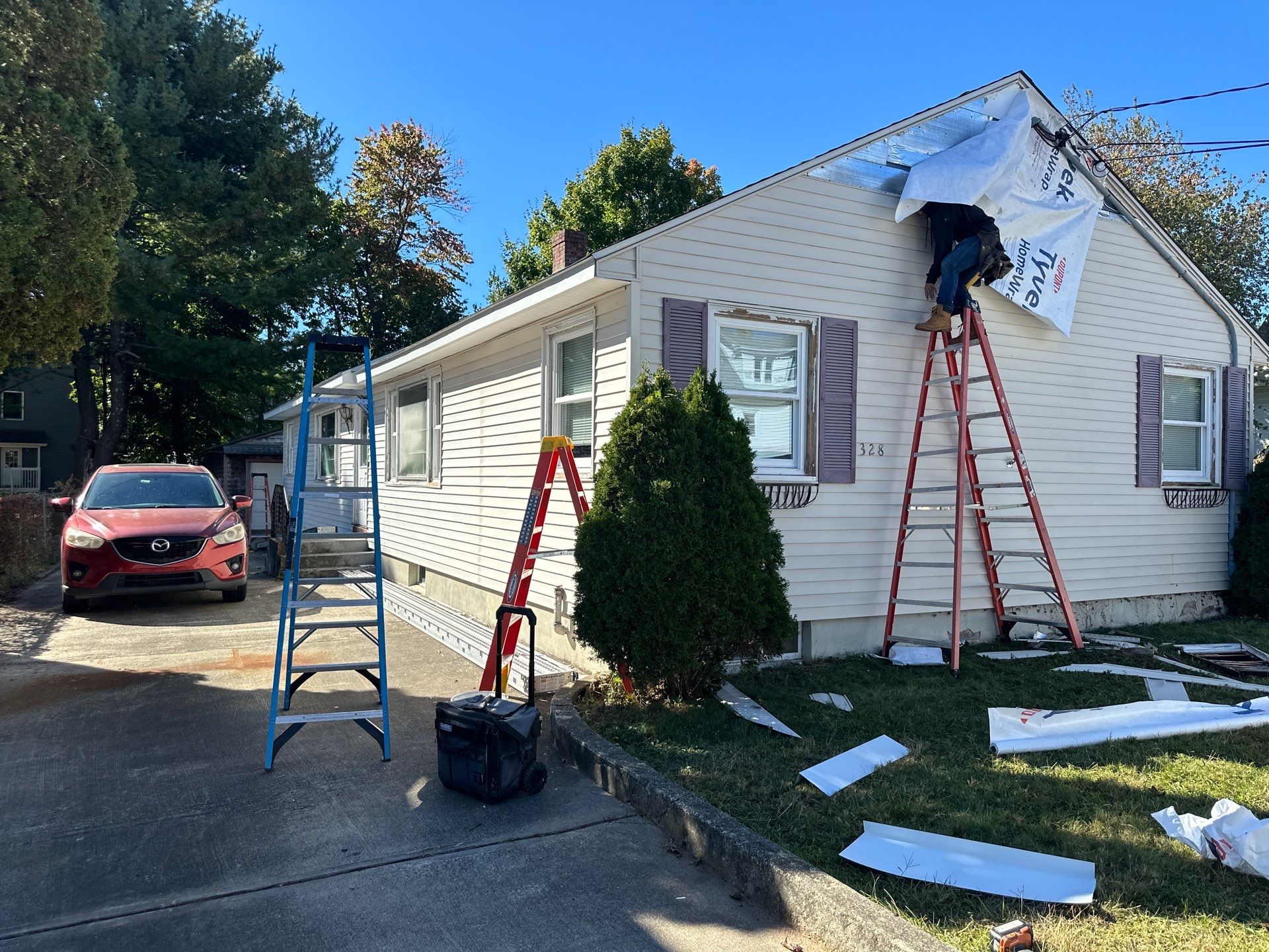 Residential Roofing Installation using Owens Corning TruDefinition Duration - Estate Gray by A Plus Exterior