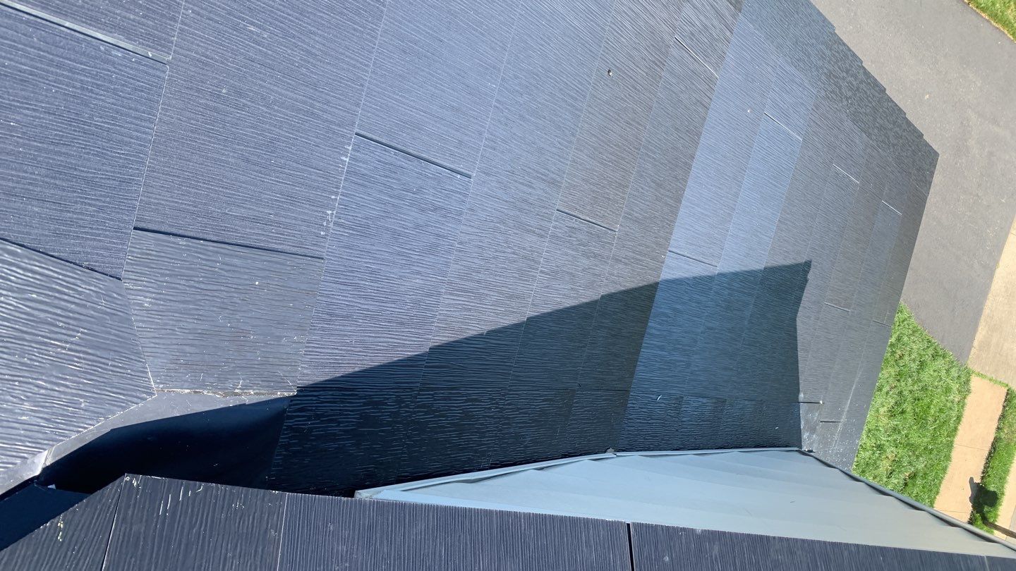 Tesla Solar Roof Replacement using Tesla Solar Roof V3 tiles by American Home Contractors