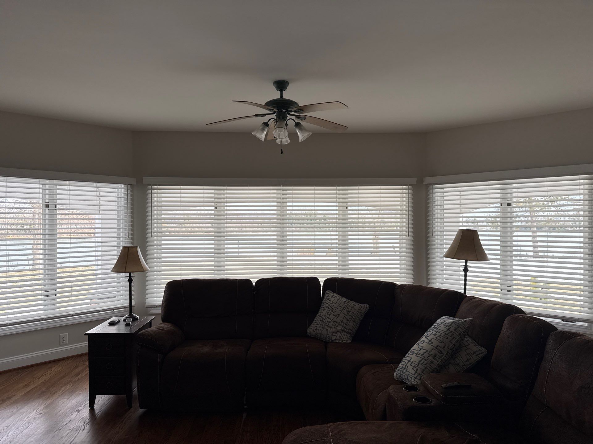 Faux Wood Blinds Project in Broomes Island, MD by Southern Maryland Custom Blinds