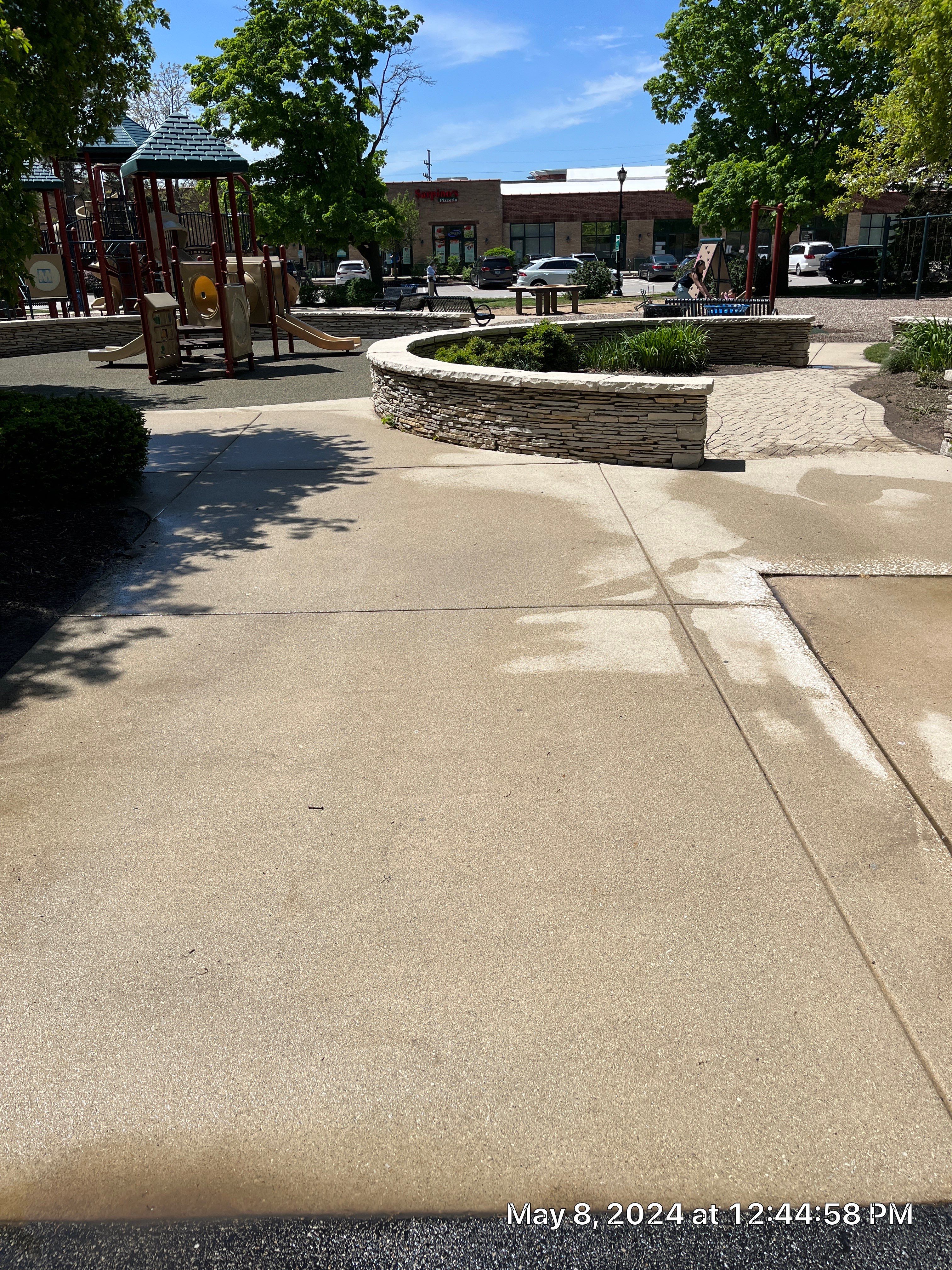 Playground cleaning by Northern Power Washing LLC.