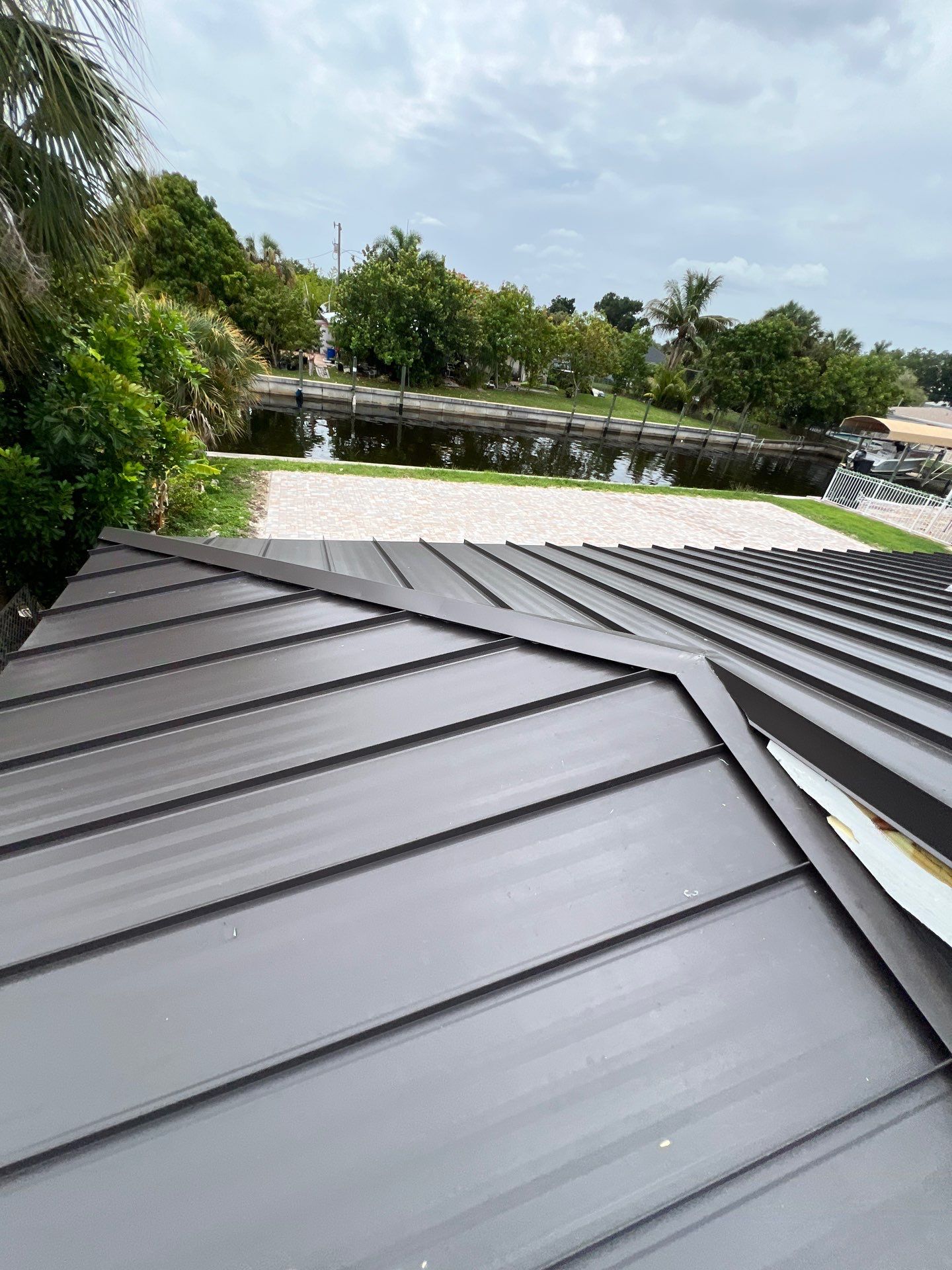 New Standing Seam Metal Roof Installation in North Fort Myers by cordova home services