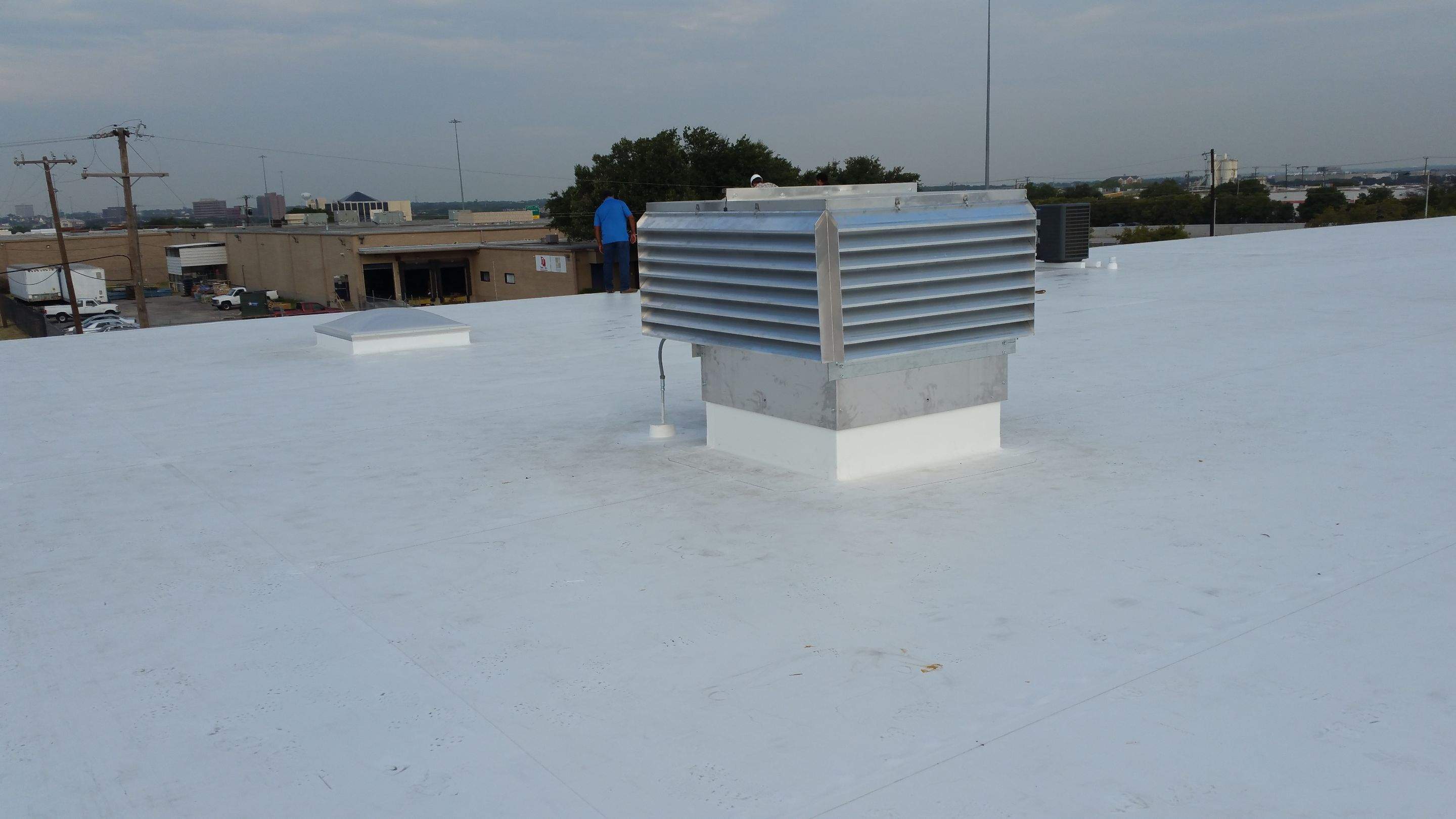 Massive Storm Damage Project - Factory in Arlington by First United Roofing & Construction