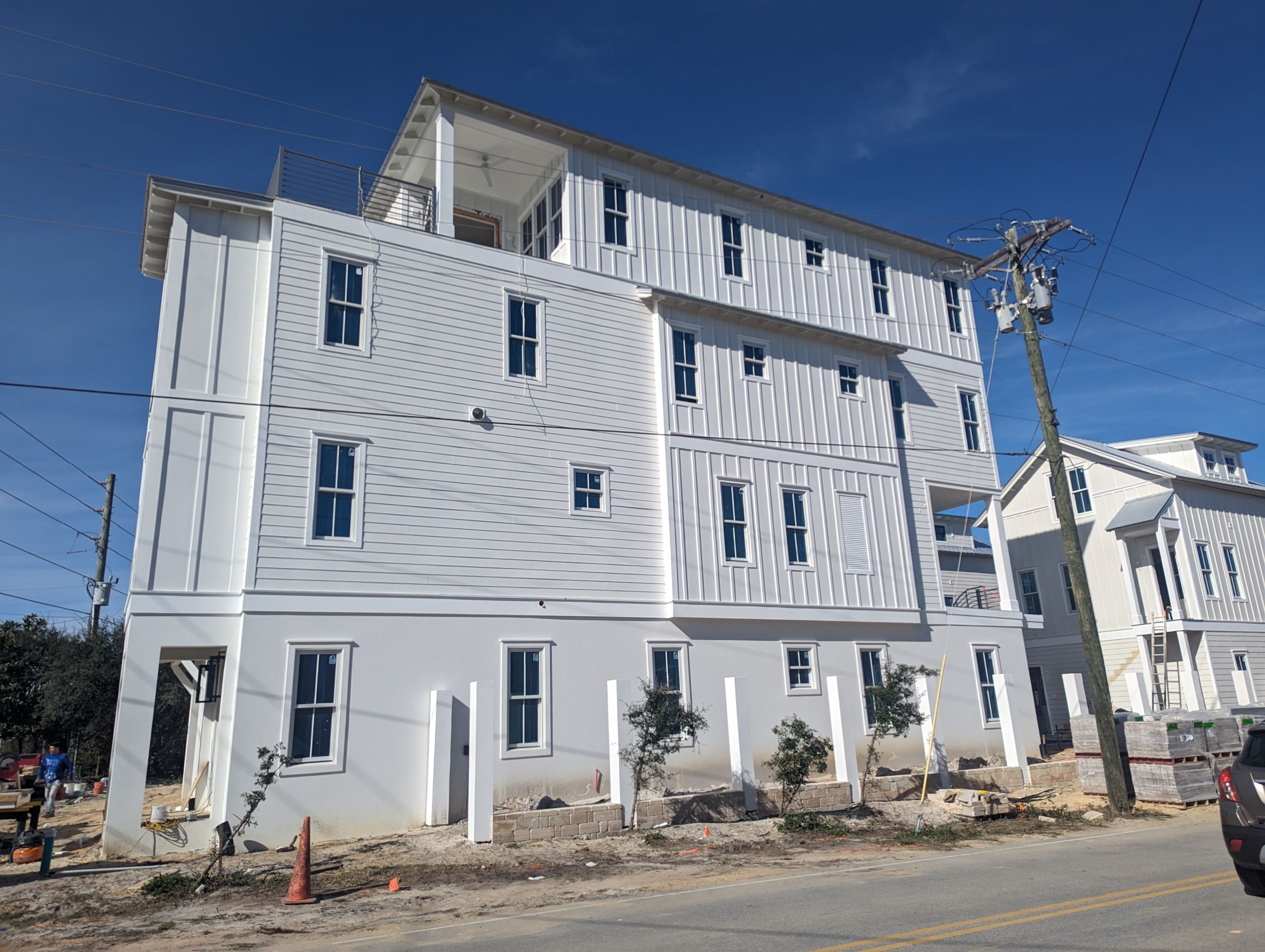 Half-Round Gutters in Galvalume Color in Santa Rosa Beach FL by Gutter Professors
