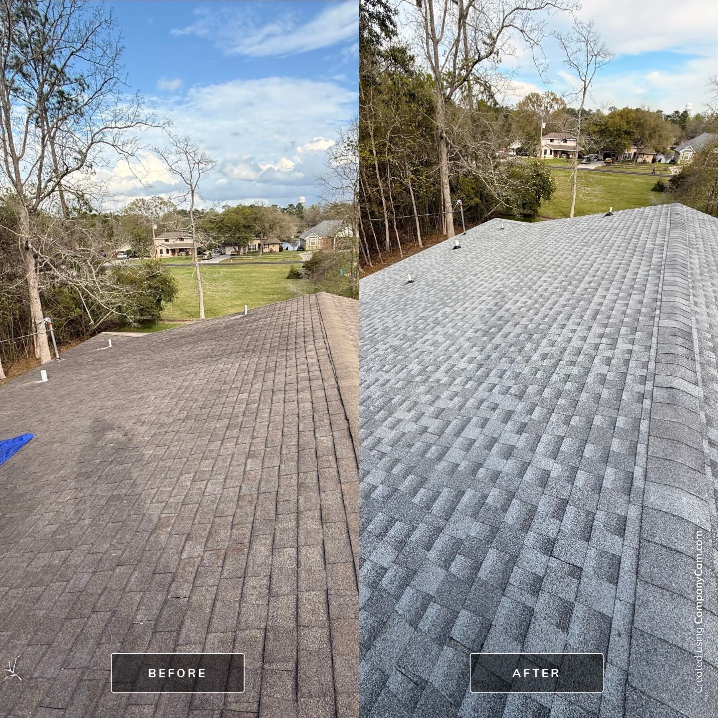 Full Asphalt Shingle Roof Replacement and Decking Repair in Carriere by Frontline Roofing