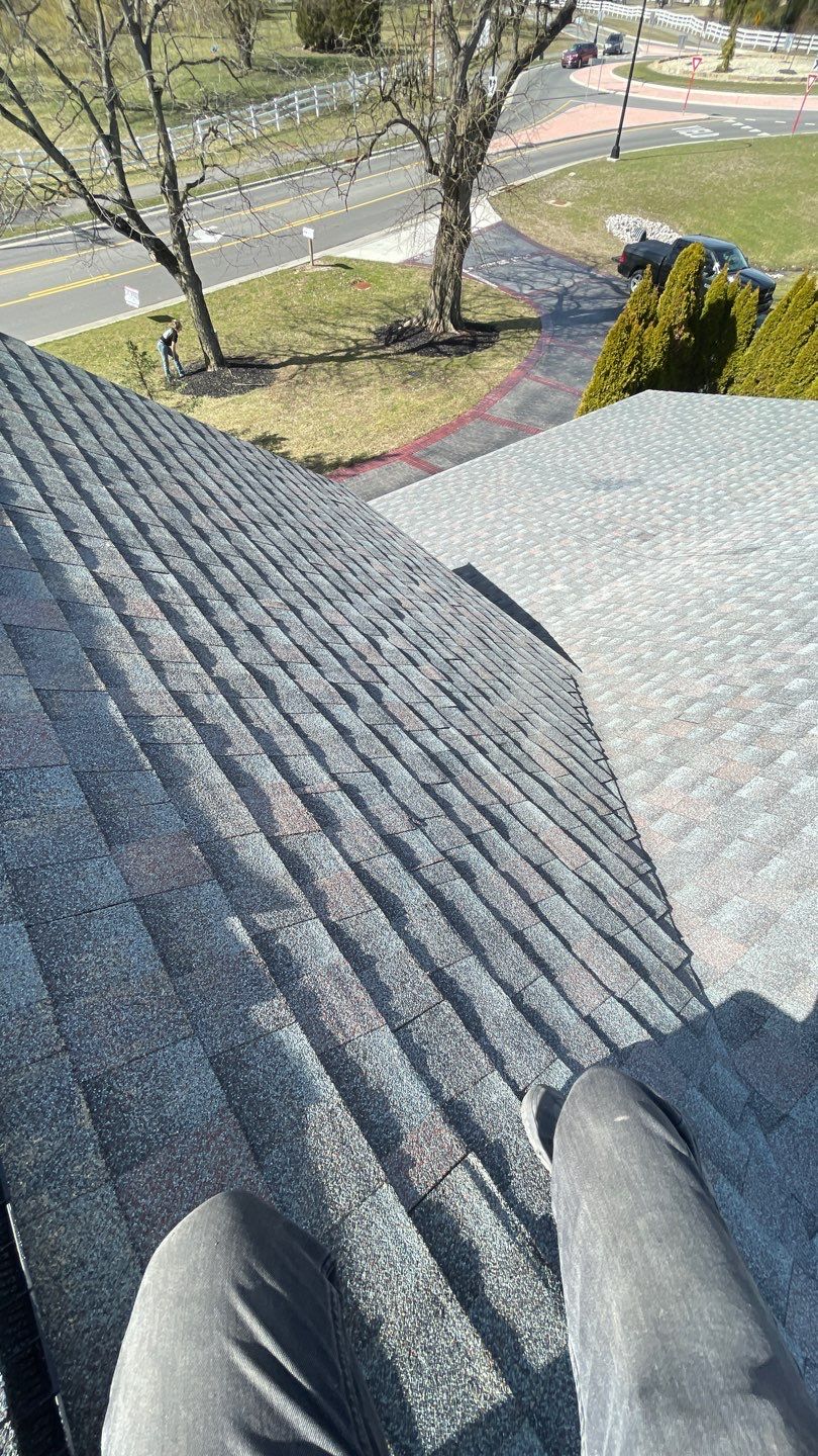 Residential Roofing Installation using GAF Timberline HDZ Williamsburg Slate  by Nitro Roofing and Construction