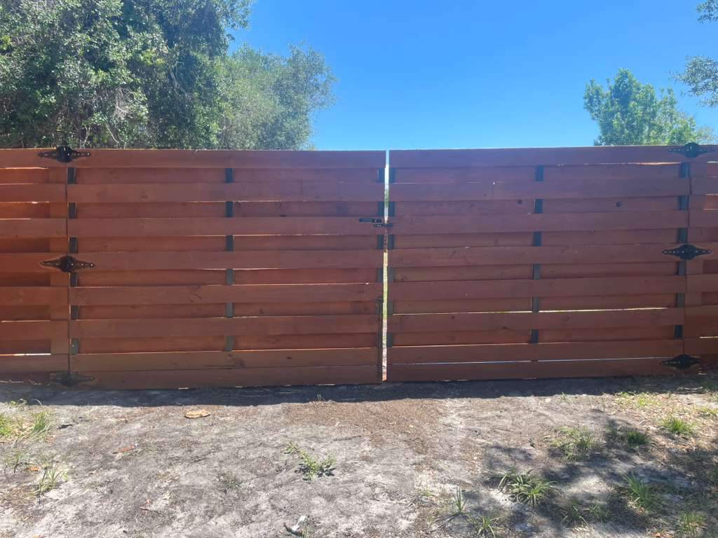 Horizontal Shadowbox Fence in Port Charlotte by True Fence LLC