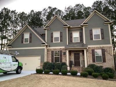 Complete Exterior Home Painting and Siding Refresh in Powder Springs