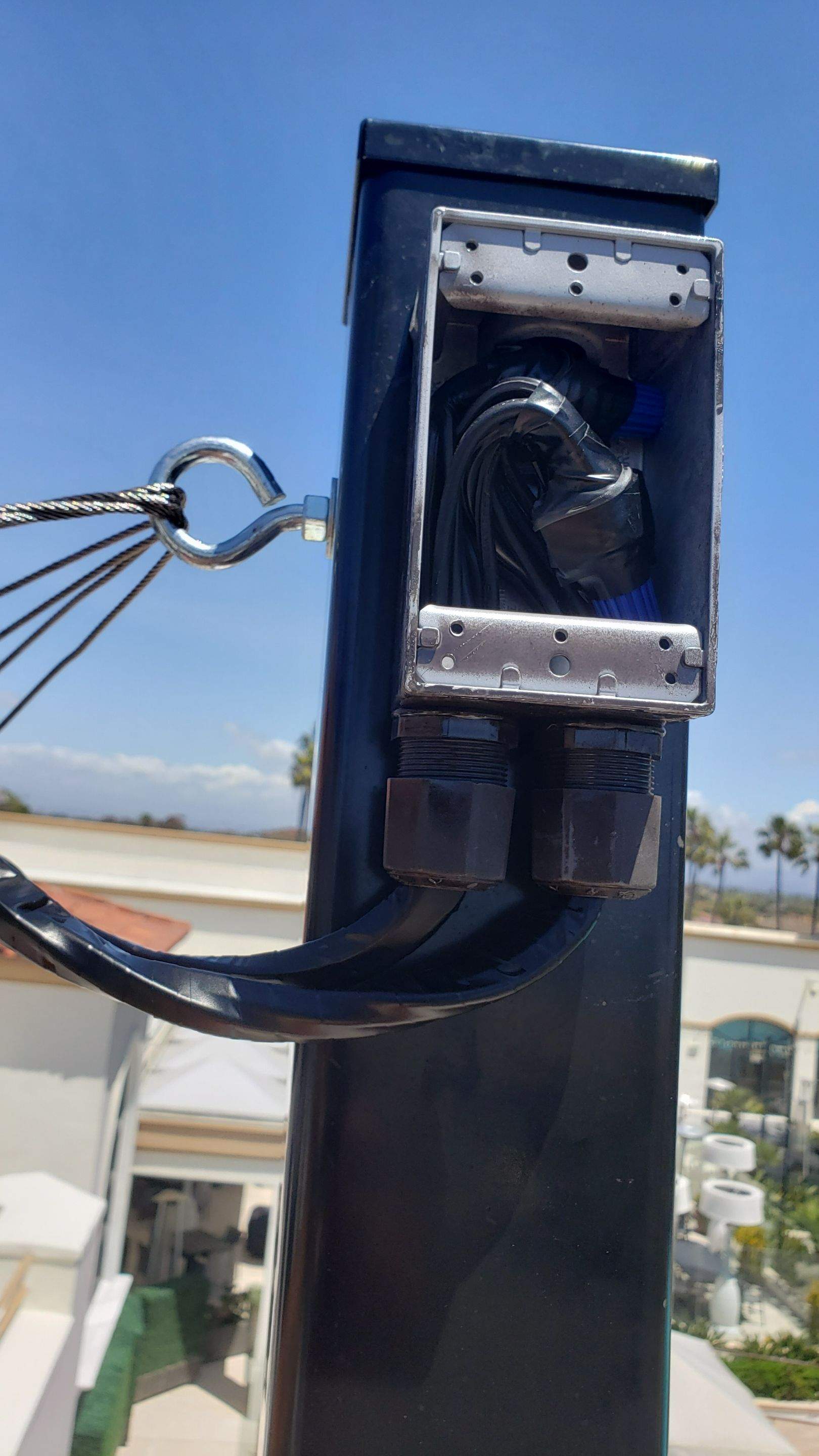 Hilton Waterfront Bistro Light Install by BrightLife Designs llc