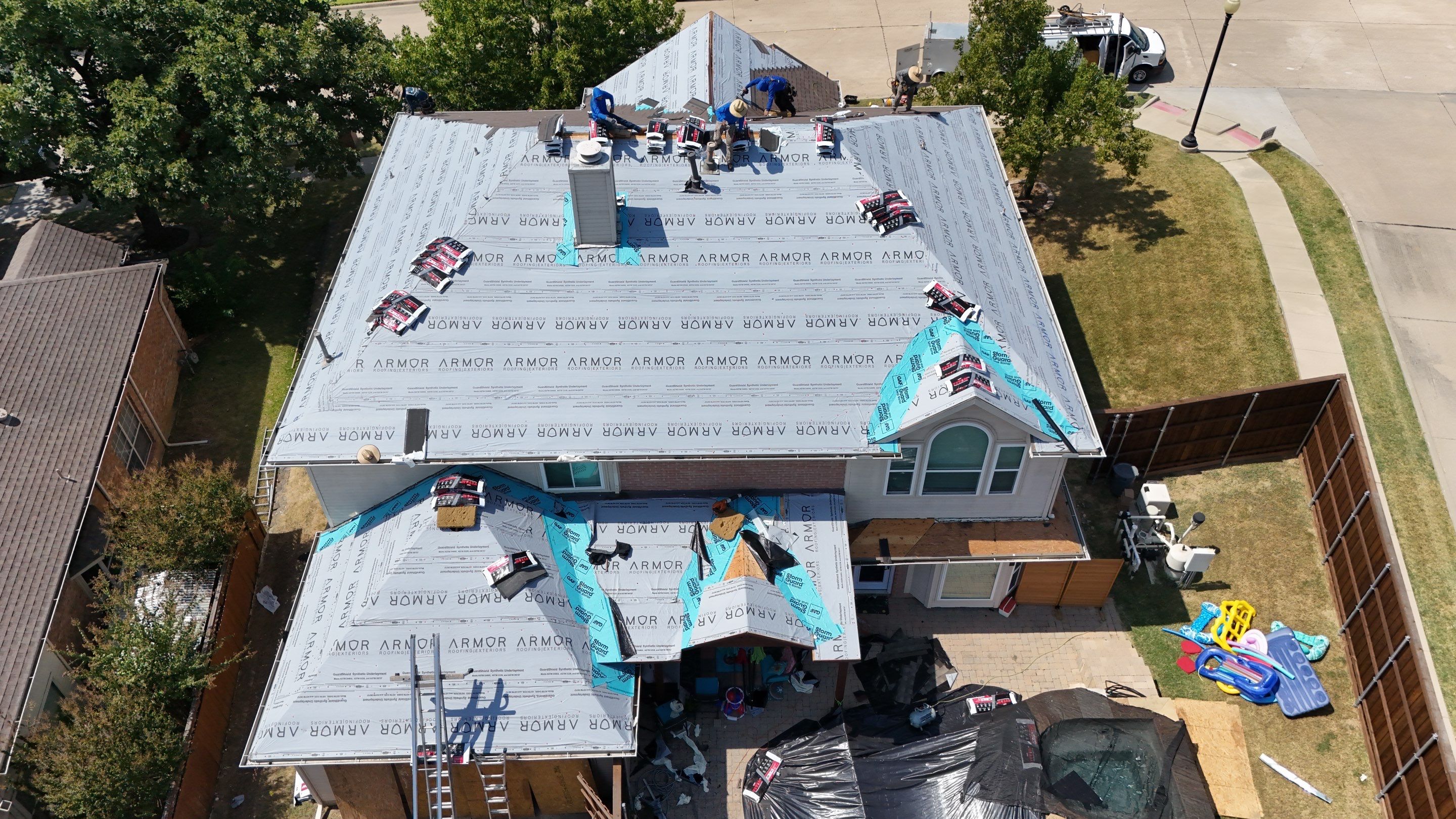 Lewisville Full Roof Replacement Featuring Complete Plywood Re-Decking by Armor Roofing | Exteriors