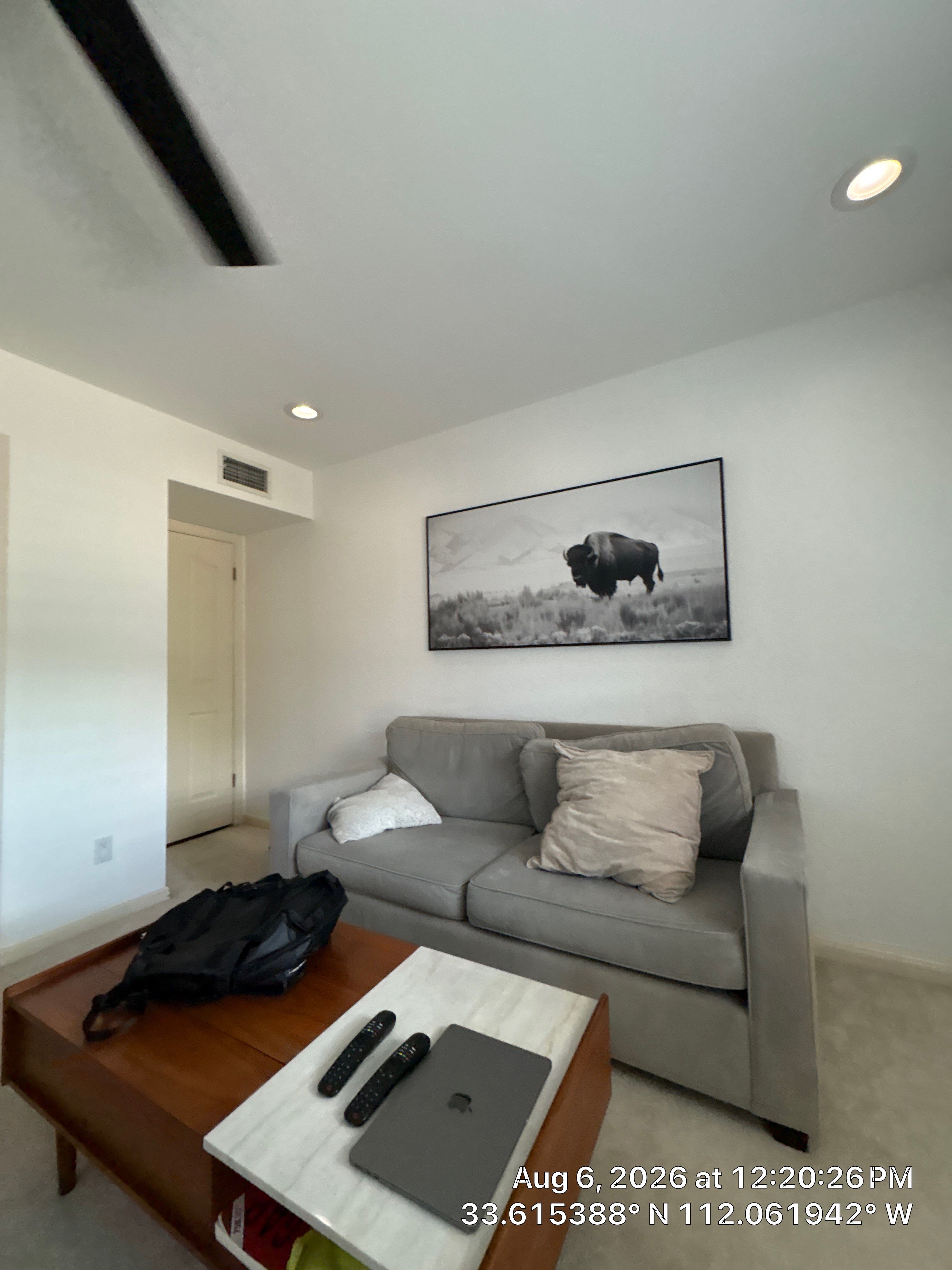 Modern Home Office Remodel with Custom Accent Wall in Phoenix by CompanyCam Sales Demo