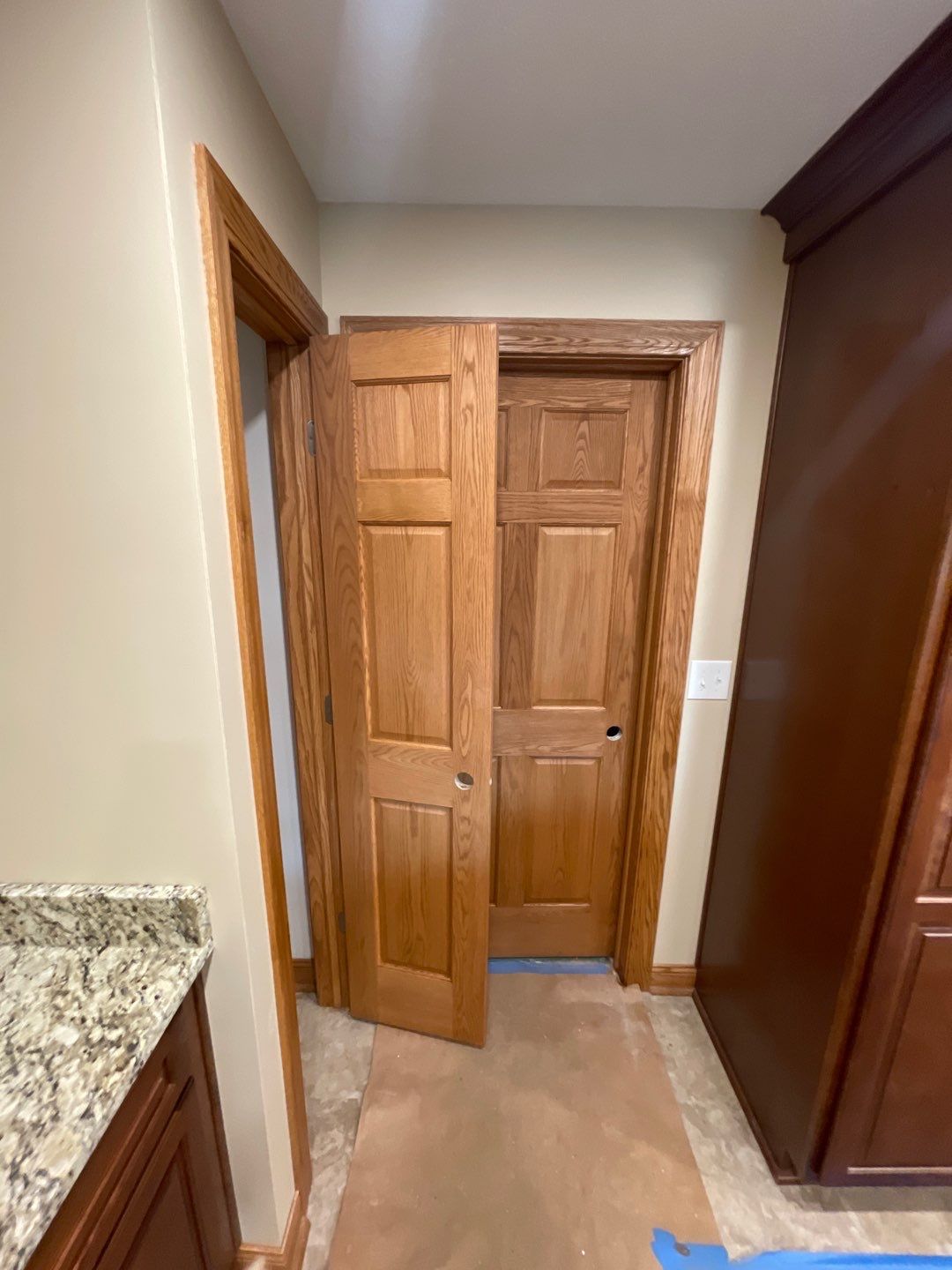 Door Staining using Minwax Stain by Callaway Contracting LLC