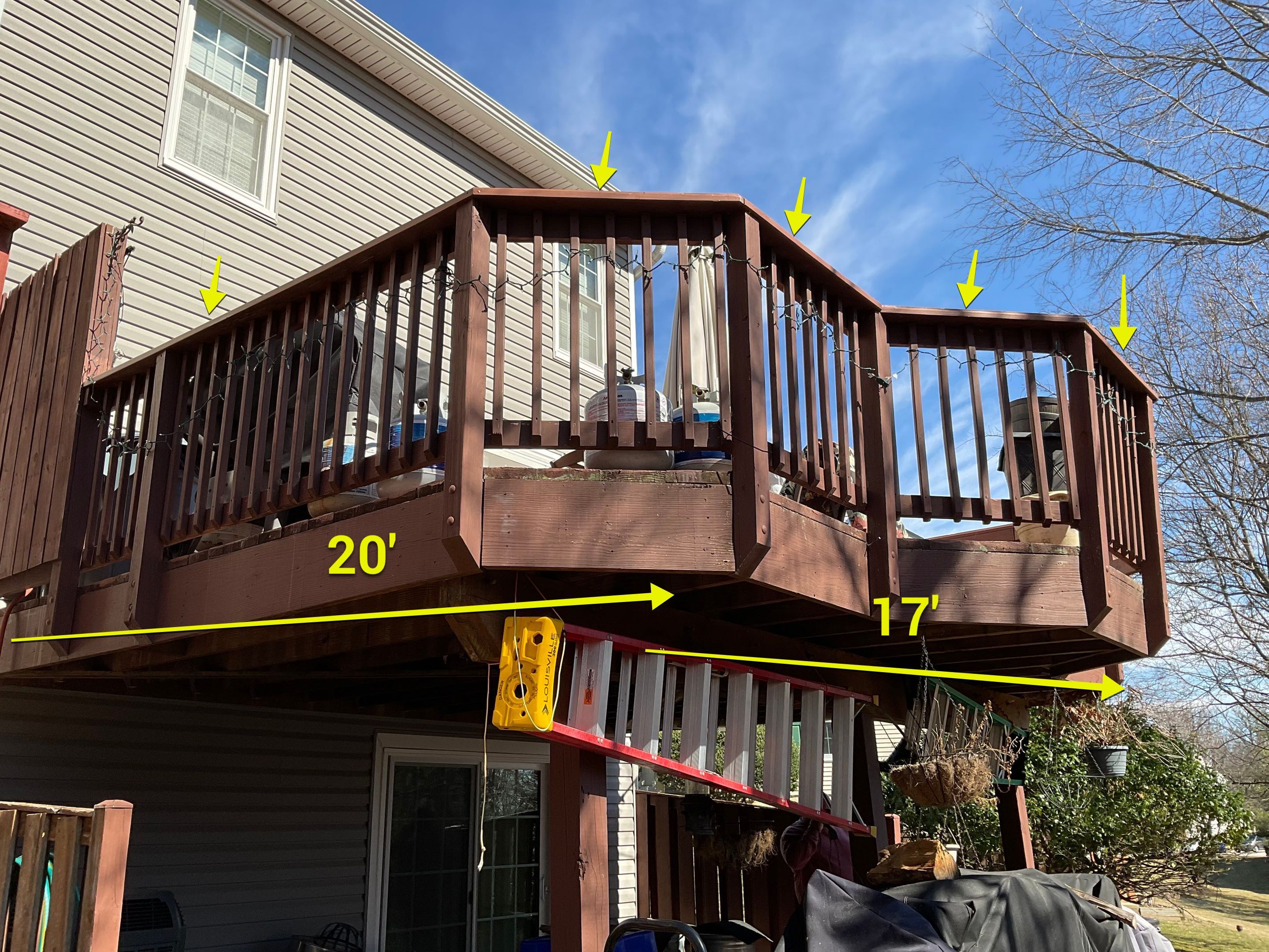 Deck Installation using New Composite Deck Board by Alpha Design Services