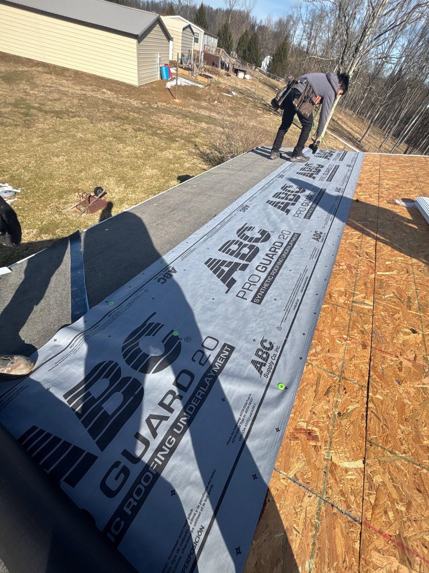 Residential Roofing Installation using GAF Timberline HDZ Pewter Gray by Rainstoppers Roofing