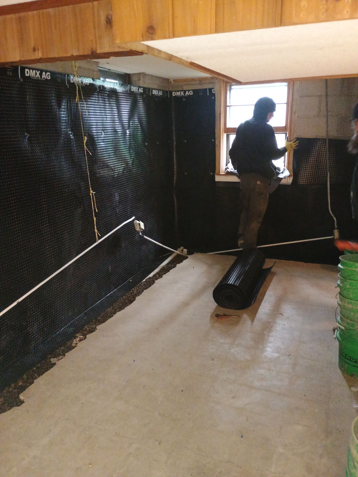 Interior Drain Tile & Foundation Crack Repair in St. Anthony, MN by Waterproofing Northeast