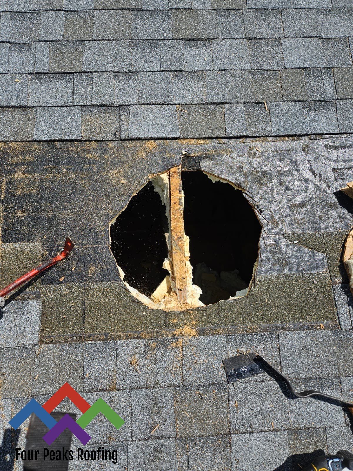 Solar Exhaust Fan Install by Four Peaks Roofing