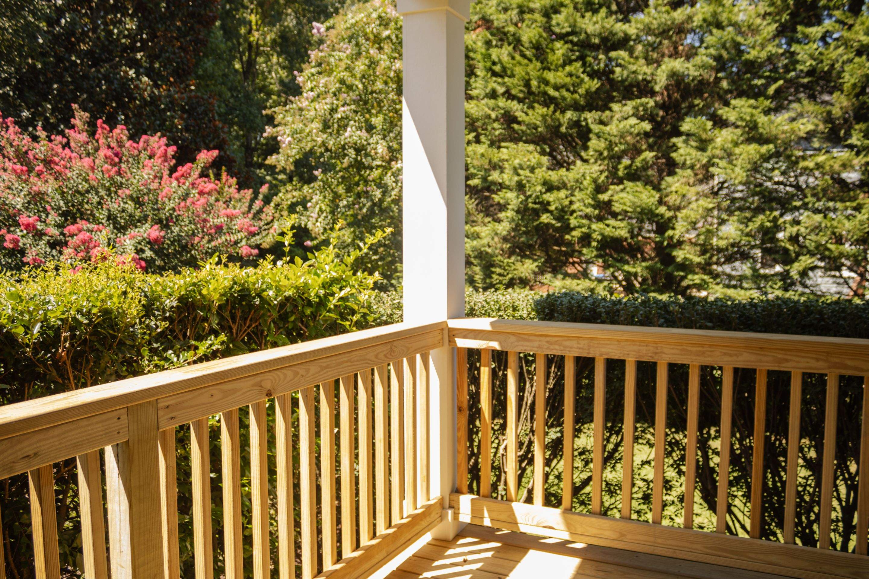 Roswell, GA Wood Deck and Covered Porch Build  by Nelson Exteriors 