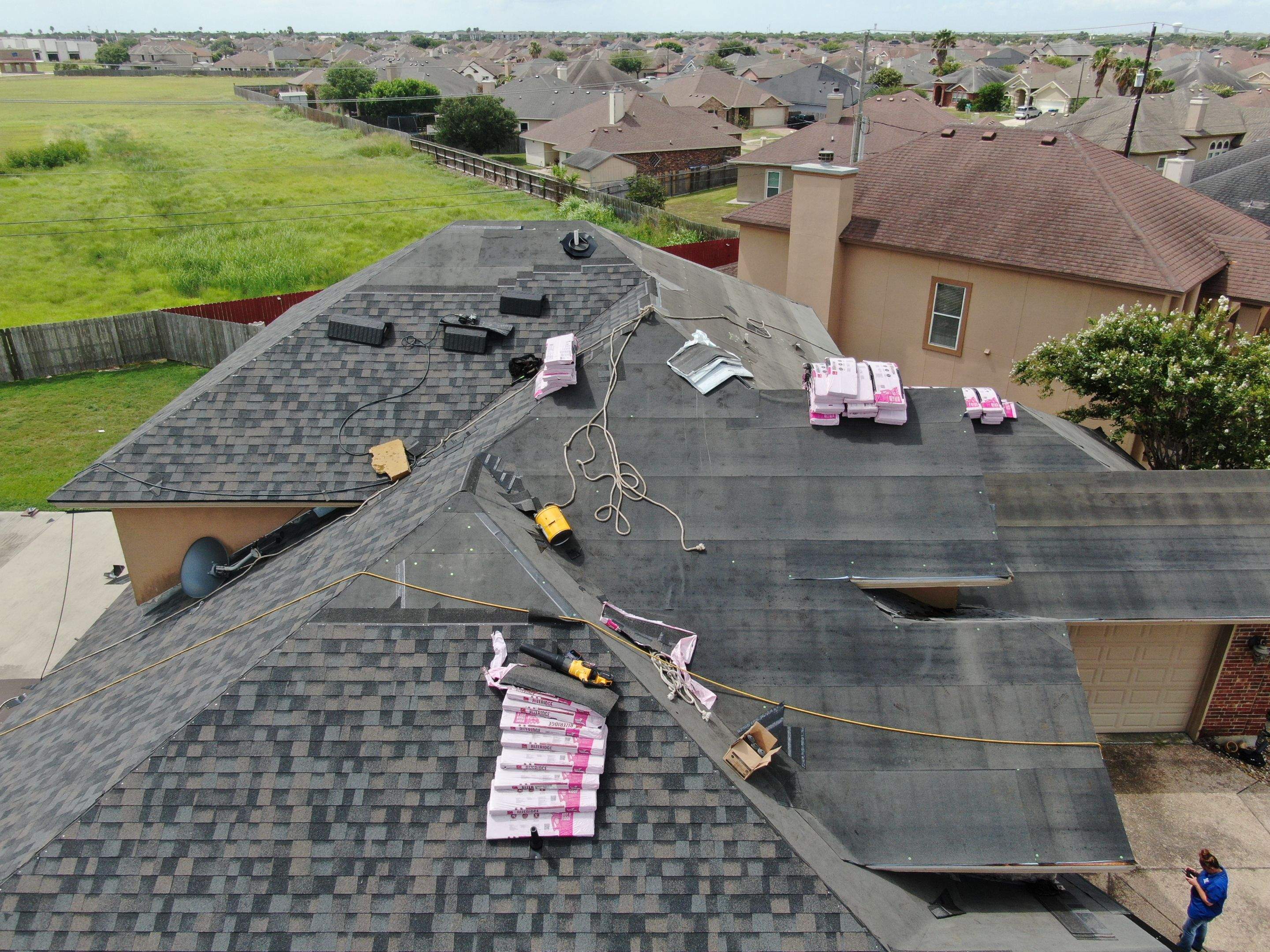 Flashing Stucco above the Roof by Bayfront Roofing and Construction