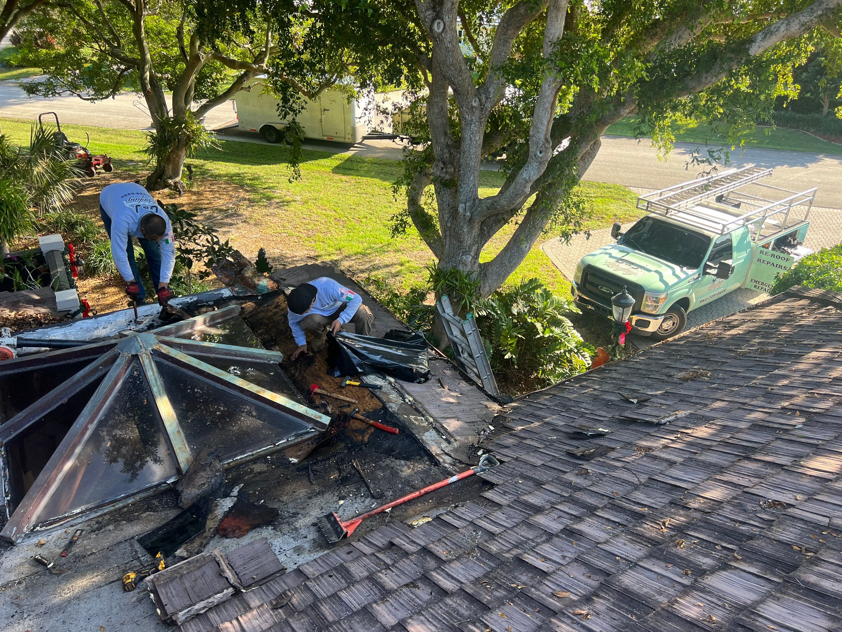 Gatehouse Rd., Sea Ranch Lakes, FL (Skylight Repair) by G&J Roofing 