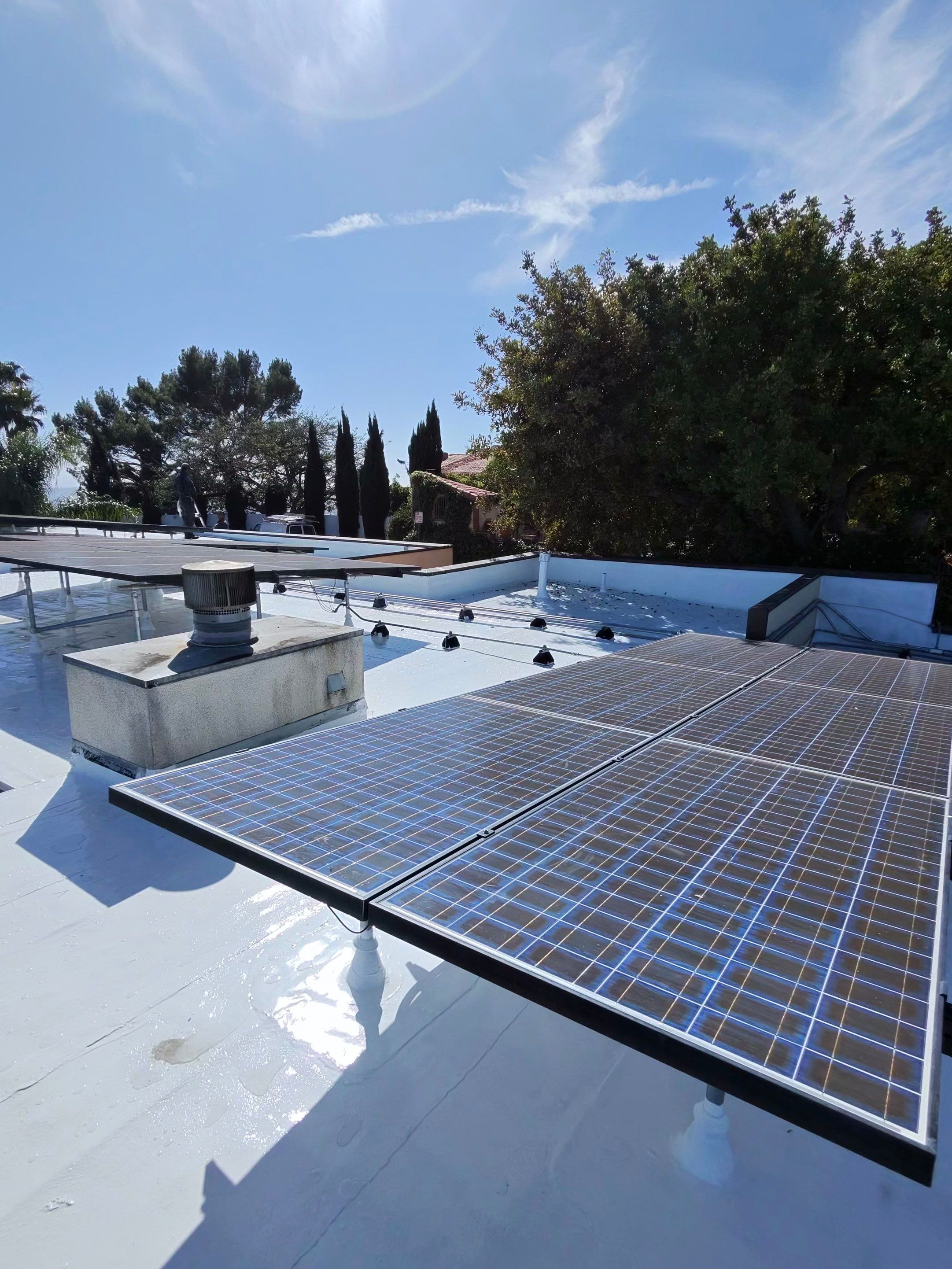 Residential Silicone Coating Project - West Hollywood by Hull Brothers Roofing