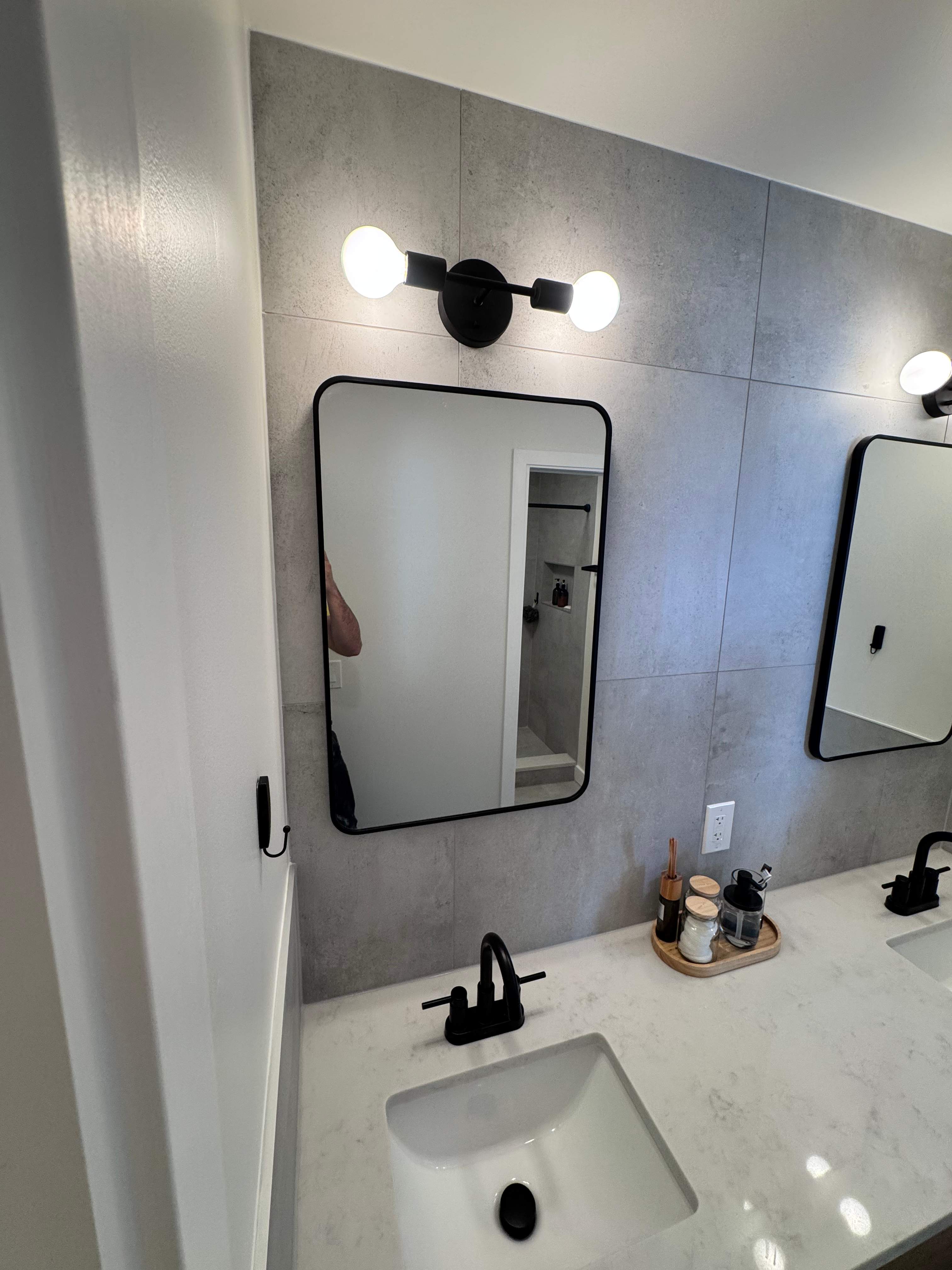 Jack and Jill bathroom renovation by Prudencio