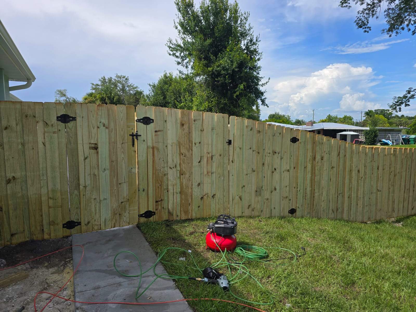 Custom Wood Privacy Fence and Gate Installation in Punta Gorda by True Fence LLC
