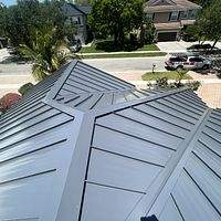 24ga 1.5" Mechanical Seam Charcoal Gray  by Total Roofing System The Metal Roof Experts