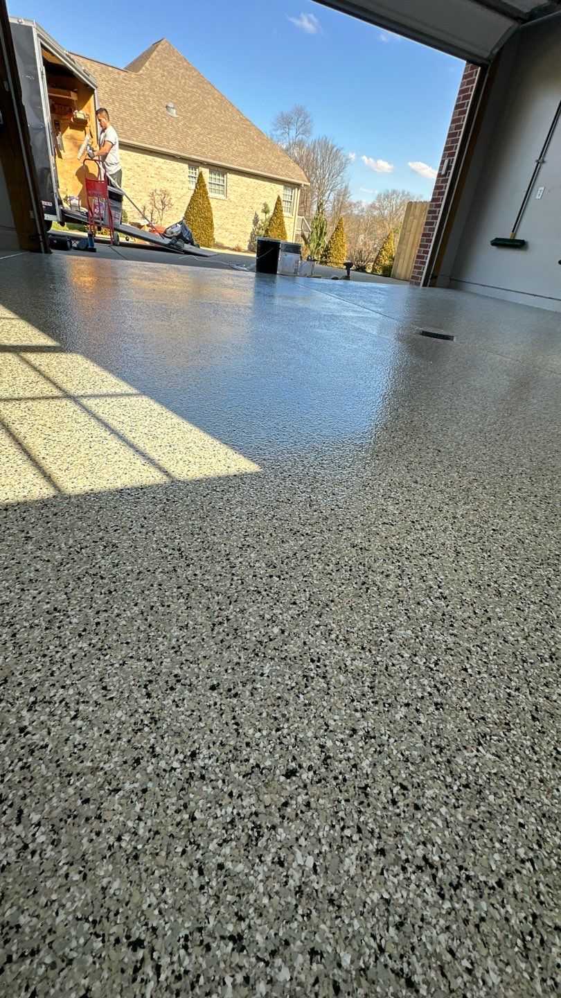 Driveway + Garage + Walkway Project in Meridian by Floors in a Day, Inc