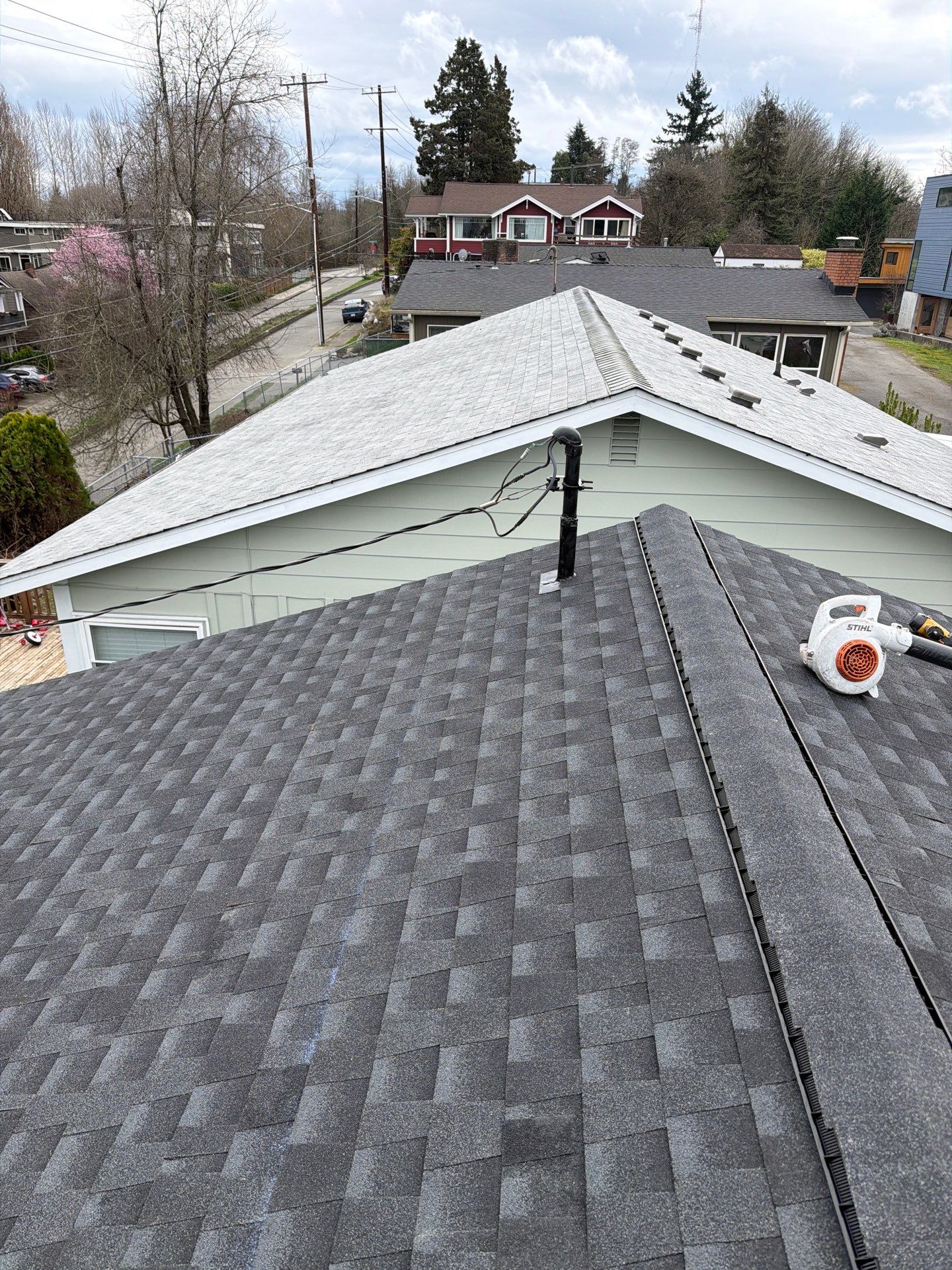 Residential Roofing Installation using GAF HDZ Shingles by Roofing Formula LLC
